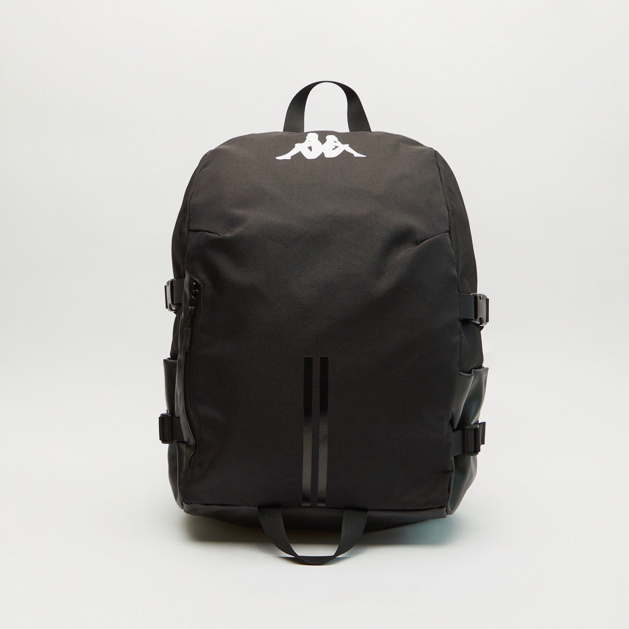 Kappa Logo Print Backpack with Adjustable Straps-men-bags-image-1