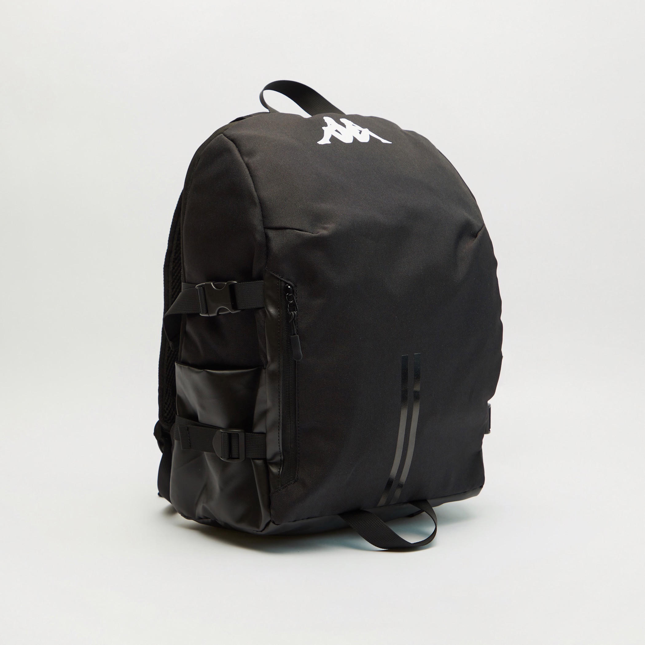 Kappa Logo Print Backpack with Adjustable Straps-men-bags-image-3