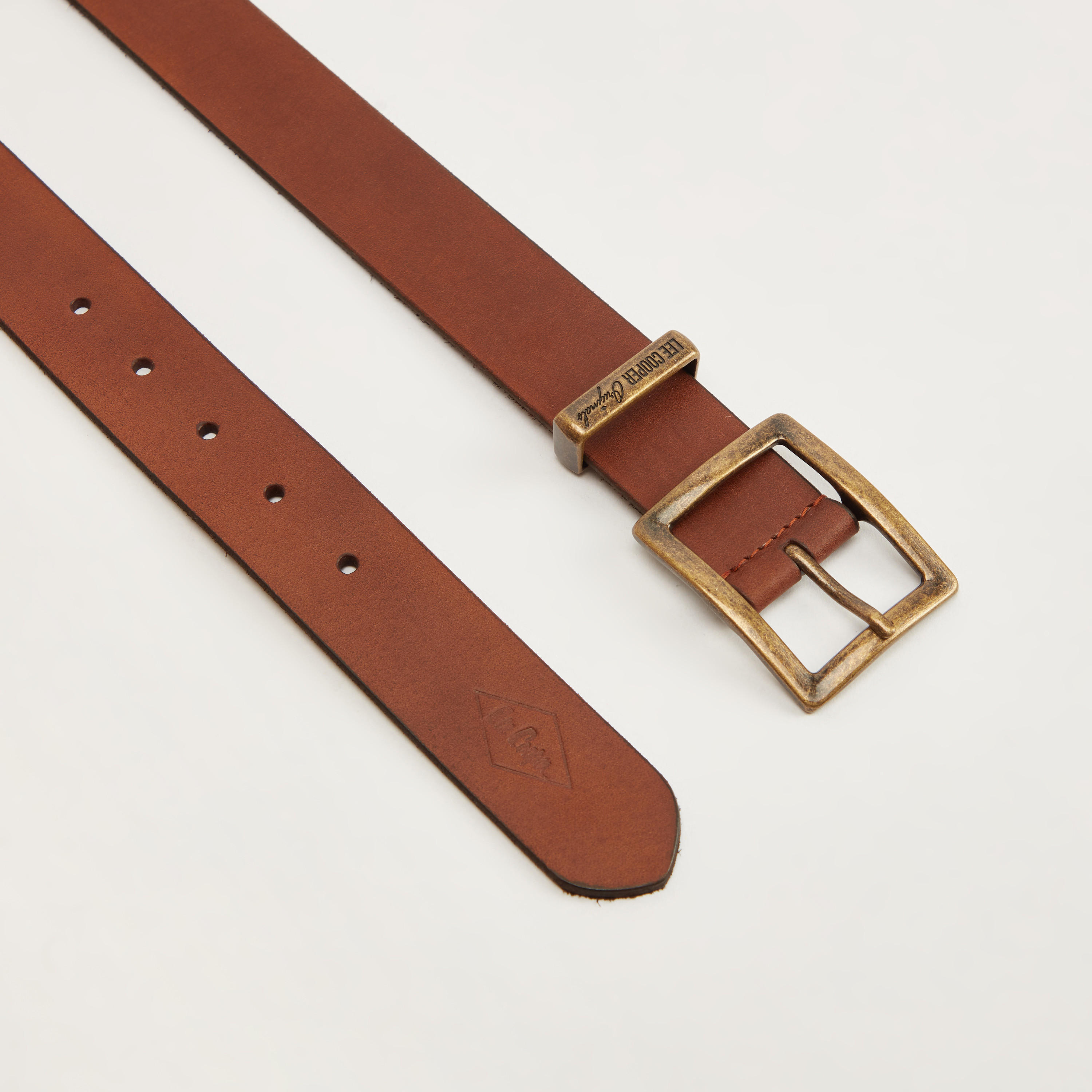 Lee Cooper Solid Leather Belt with Pin Buckle Closure-men-beltsandwallets-belts-image-5