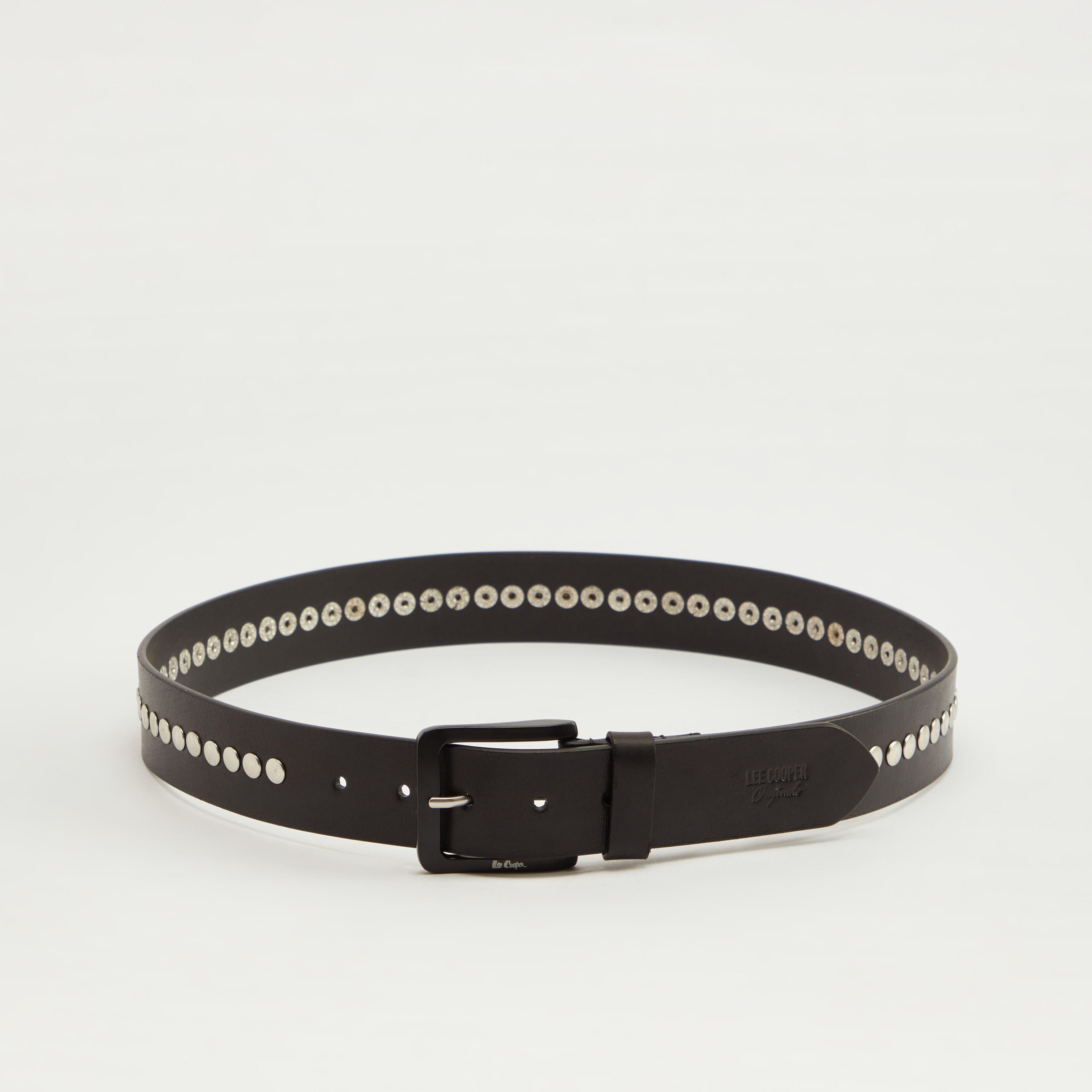 Lee Cooper Metal Stud Belt with Pin Buckle Closure-men-beltsandwallets-belts-image-3
