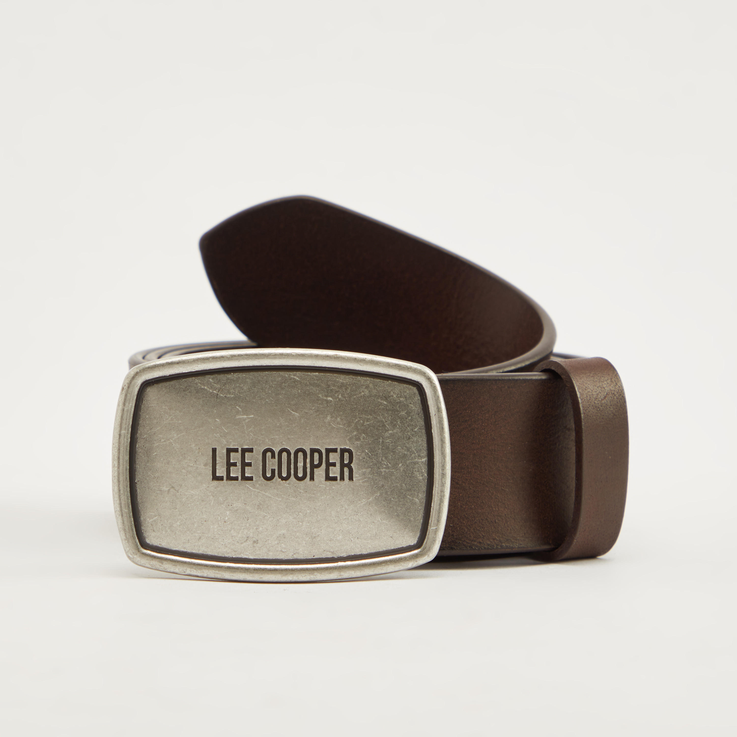 Lee Cooper Leather Belt with Snap Closure-men-beltsandwallets-belts-image-1