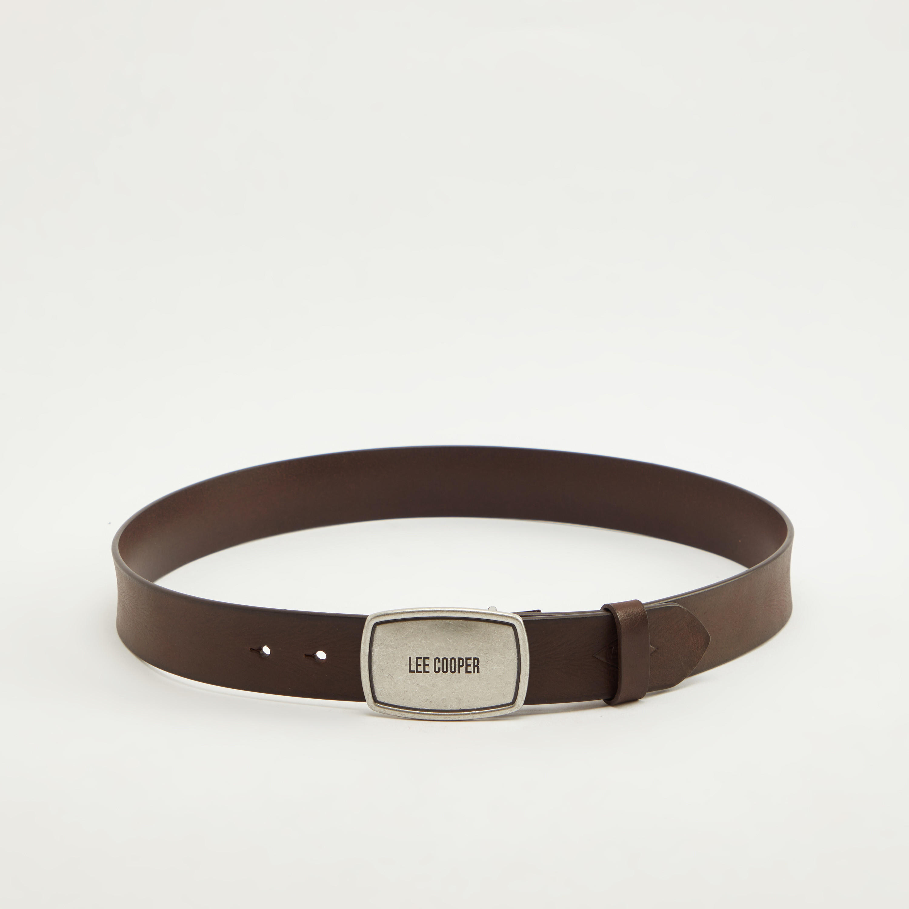 Lee Cooper Leather Belt with Snap Closure-men-beltsandwallets-belts-image-3