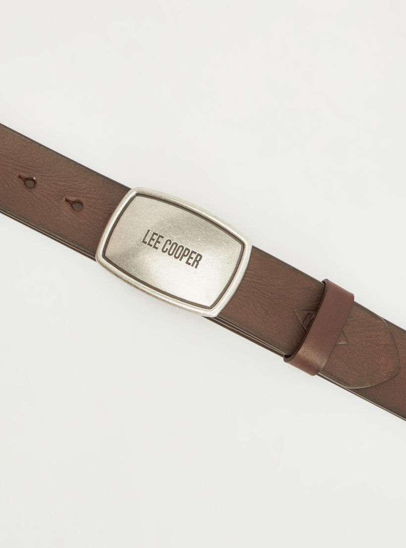 Lee Cooper Leather Belt with Snap Closure-men-beltsandwallets-belts-image-4