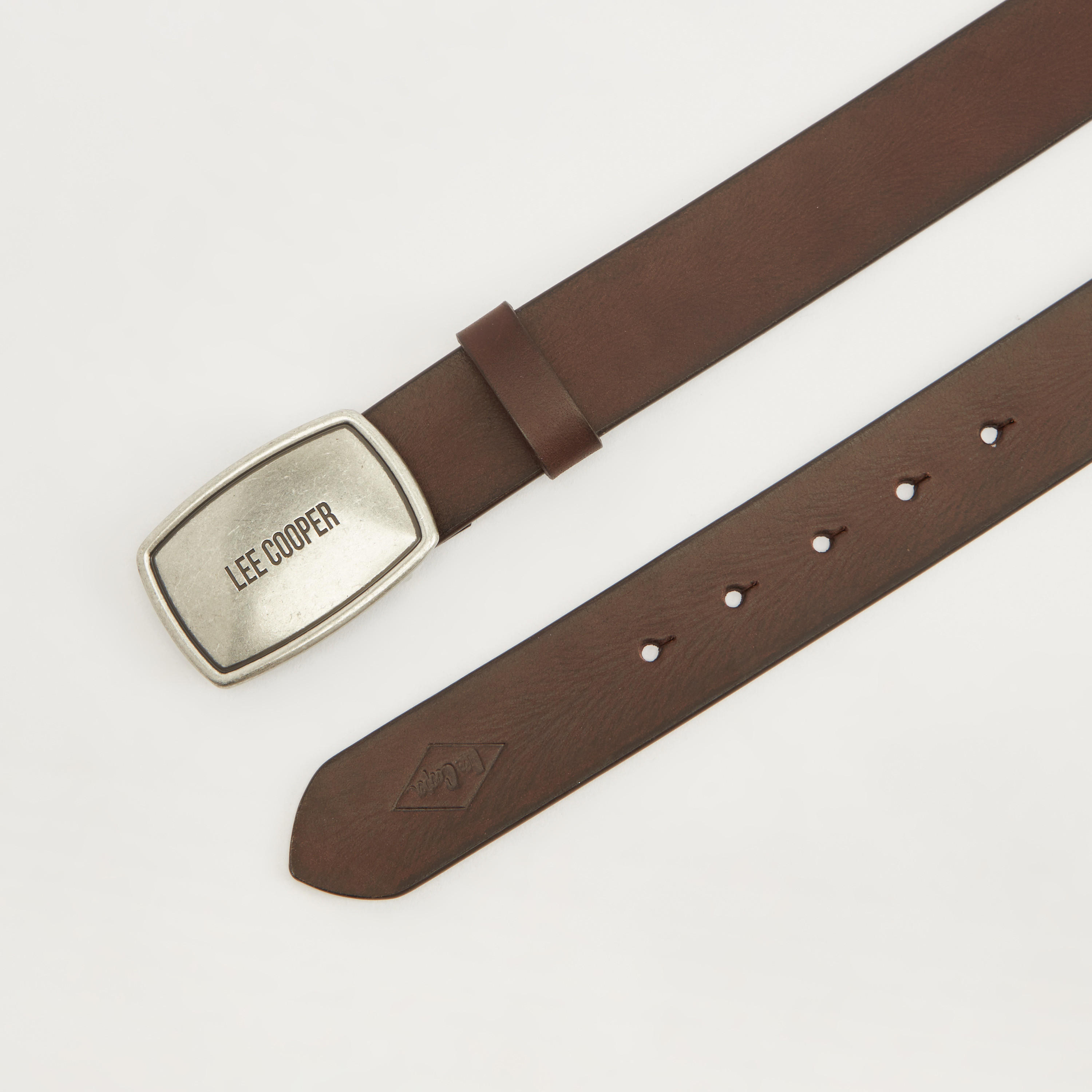 Lee Cooper Leather Belt with Snap Closure-men-beltsandwallets-belts-image-5