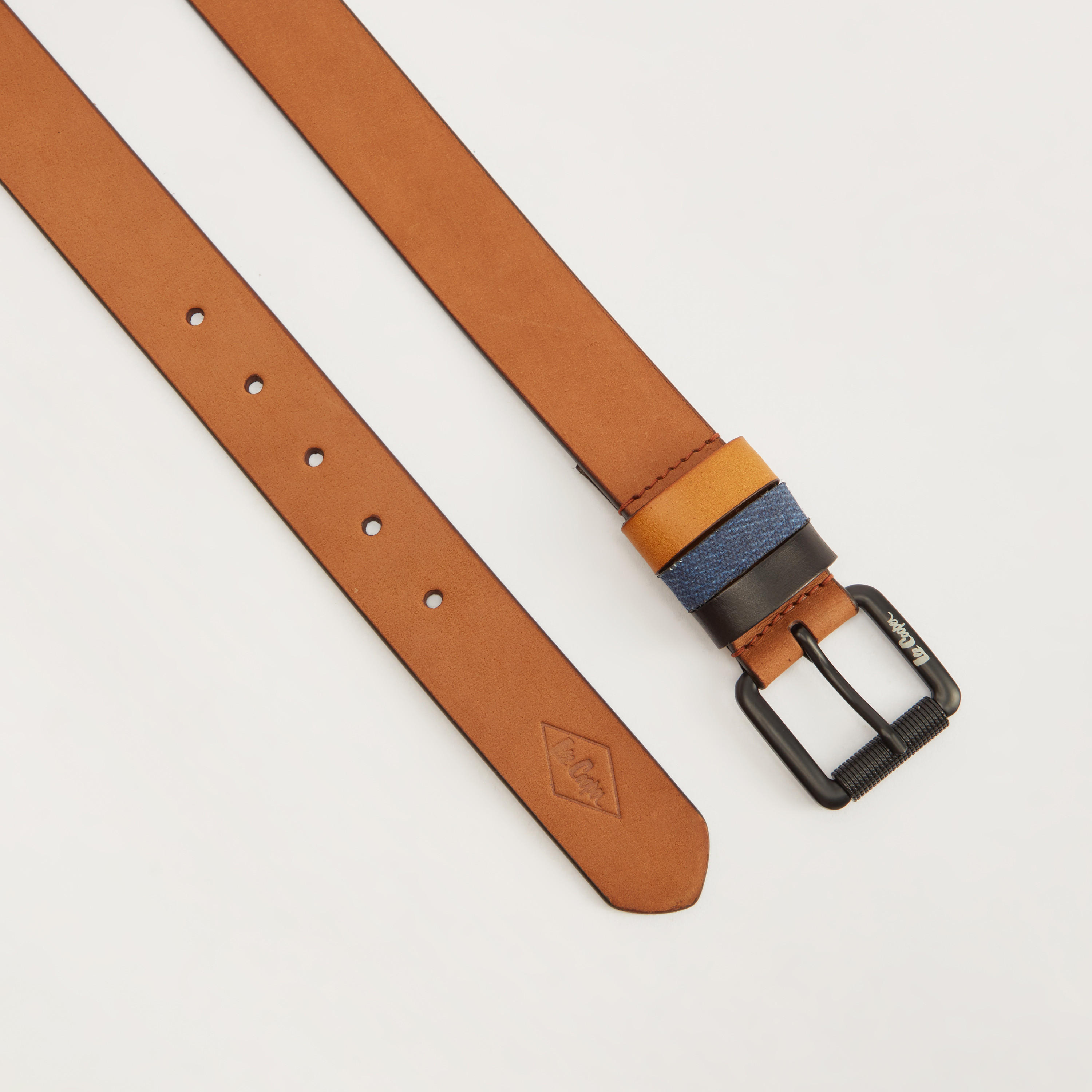 Lee Cooper Leather Belt with Pin Buckle Closure-men-beltsandwallets-belts-image-5