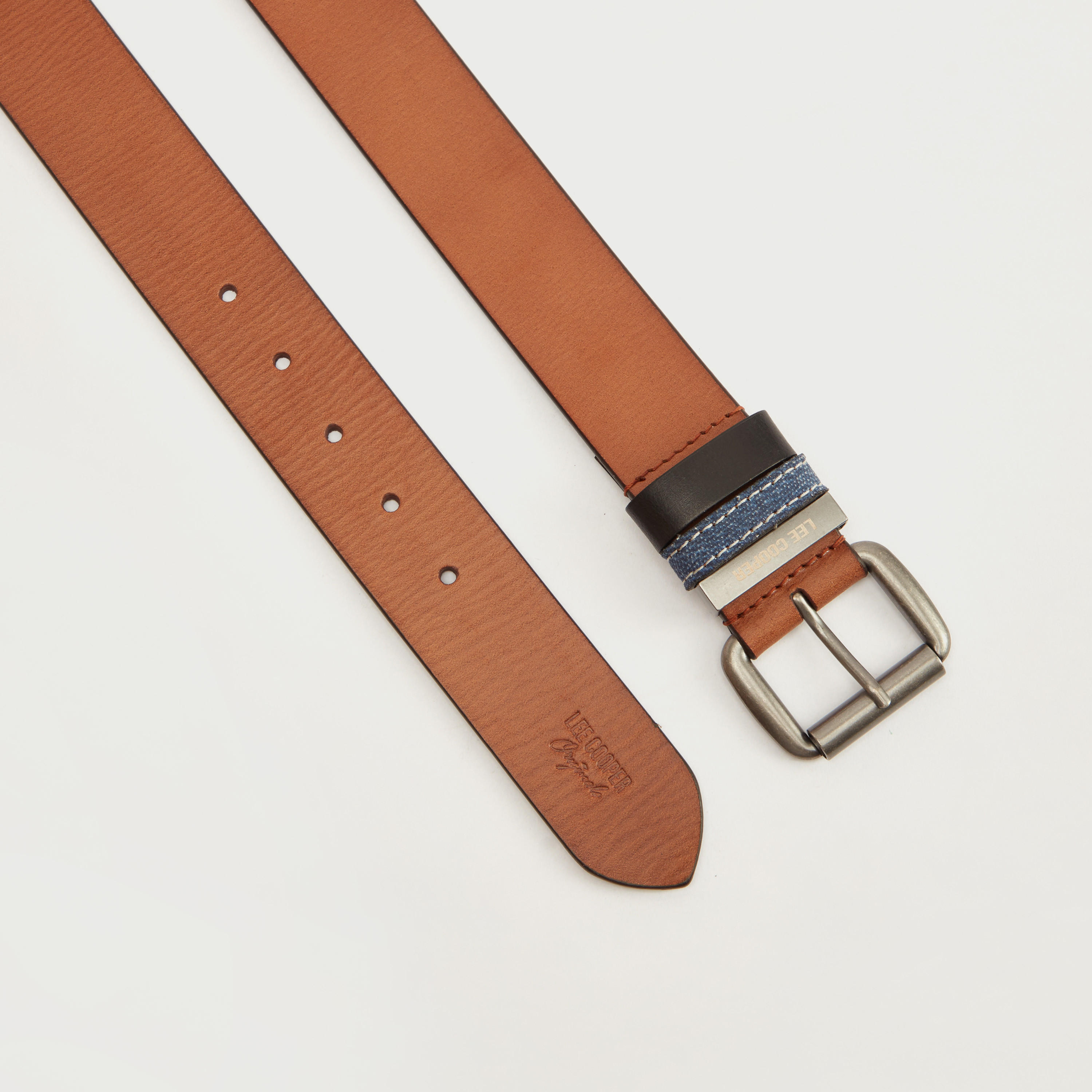 حزام سادة بإبزيم دبوس للإغلاق من لي كوبر-men-beltsandwallets-belts-image-1