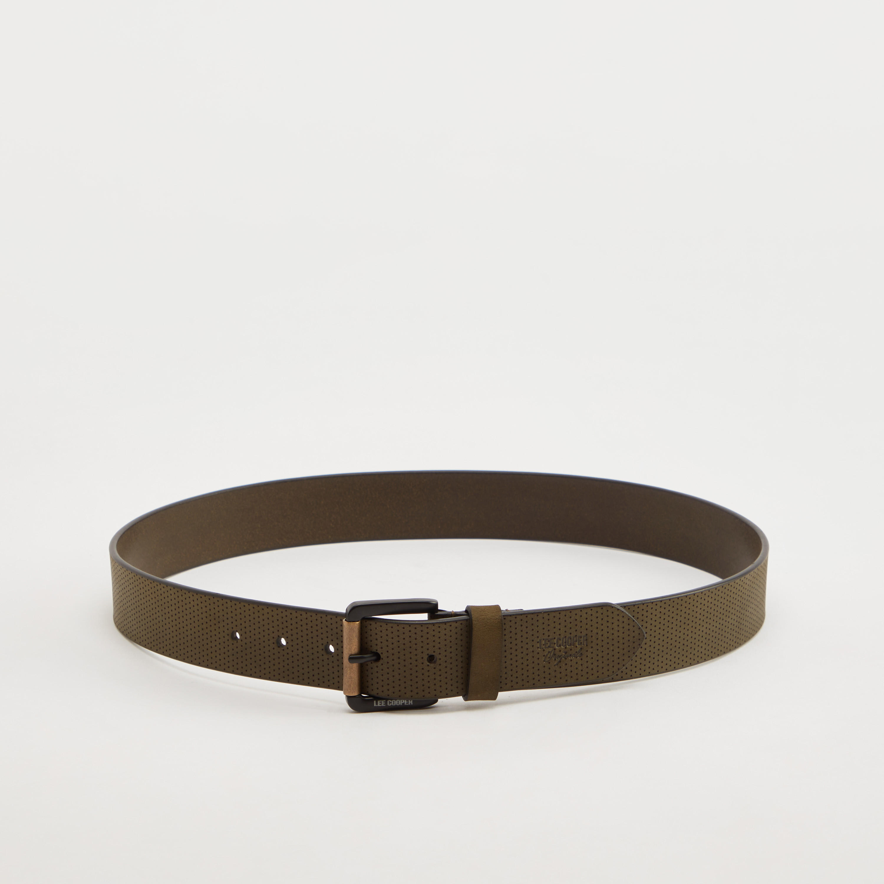 Lee Cooper Textured Leather Belt with Pin Buckle Closure-men-beltsandwallets-belts-image-3