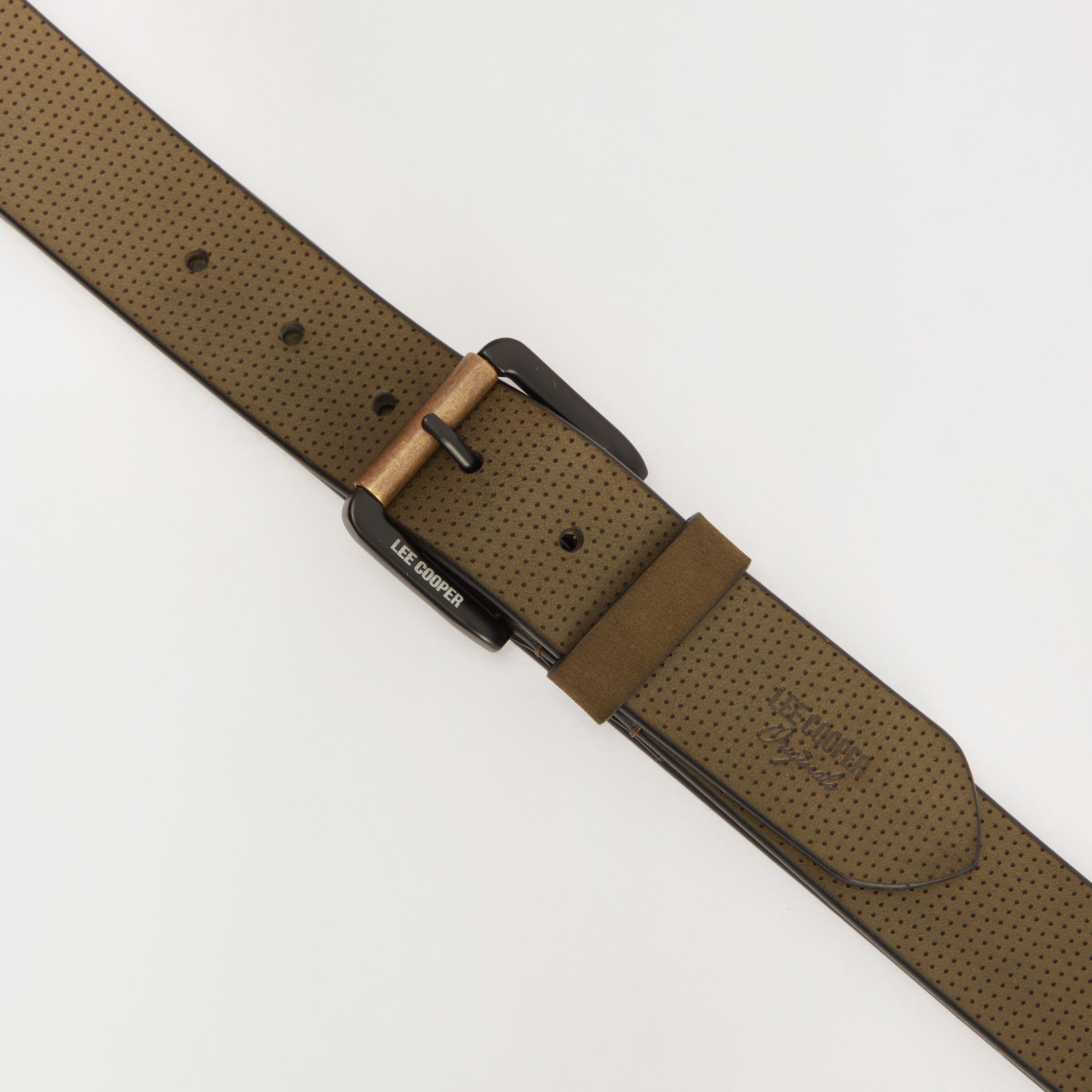 Lee Cooper Textured Leather Belt with Pin Buckle Closure-men-beltsandwallets-belts-image-4