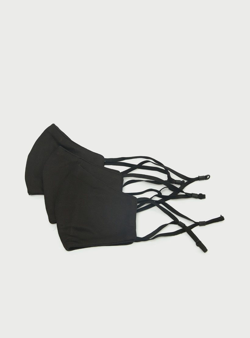 قناع وجه بارز الملمس بحلقات أذن - طقم من 3-women-clothingaccessories-fashionmasks-image-3