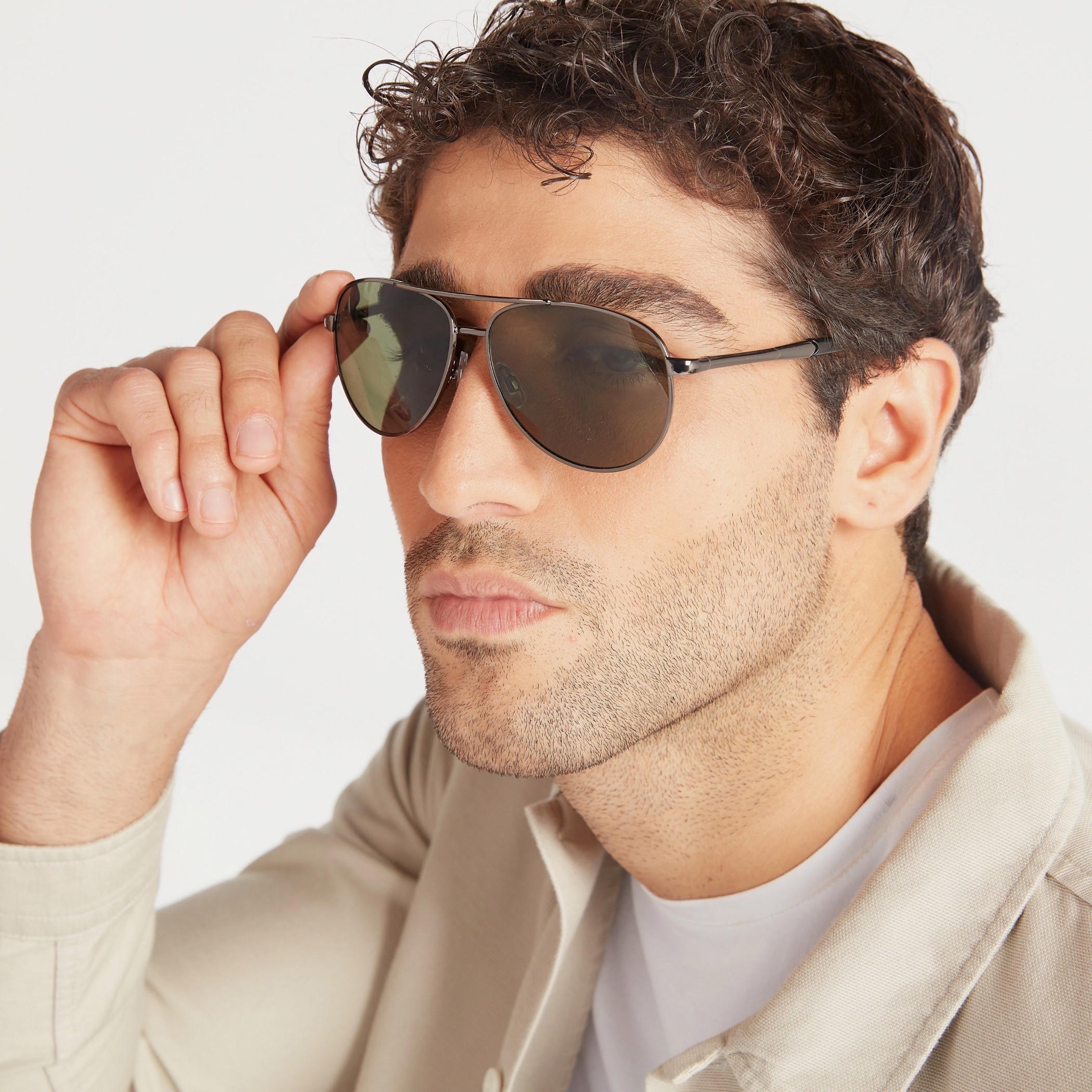 نظّارة شمسية بإطار كامل ووسادات أنف-men-sunglasses-image-2