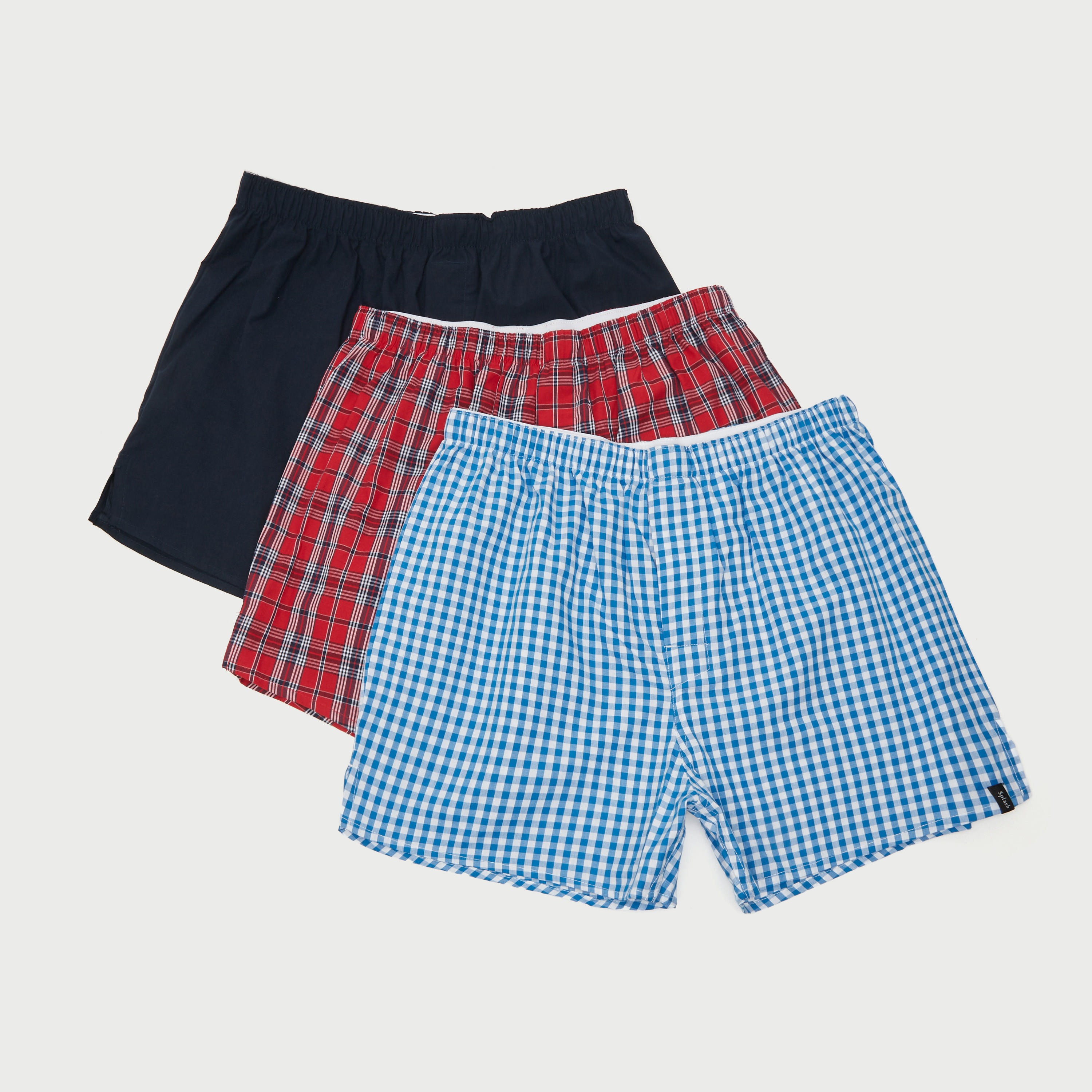 شورتات بوكسر متنوعة بخصر مطاطي - طقم 3 قطع-men-clothing-innerwear-underwear-image-1