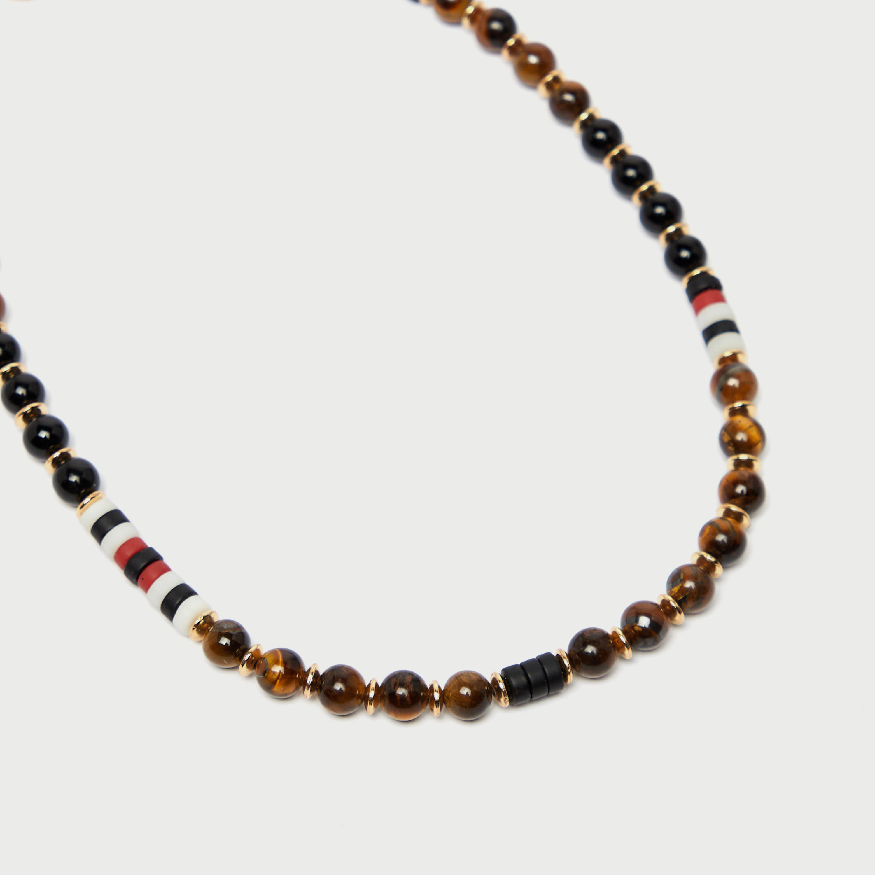 Beaded Necklace with Toggle Clasp Closure-men-watchesandjewellery-necklacesandpendants-image-1