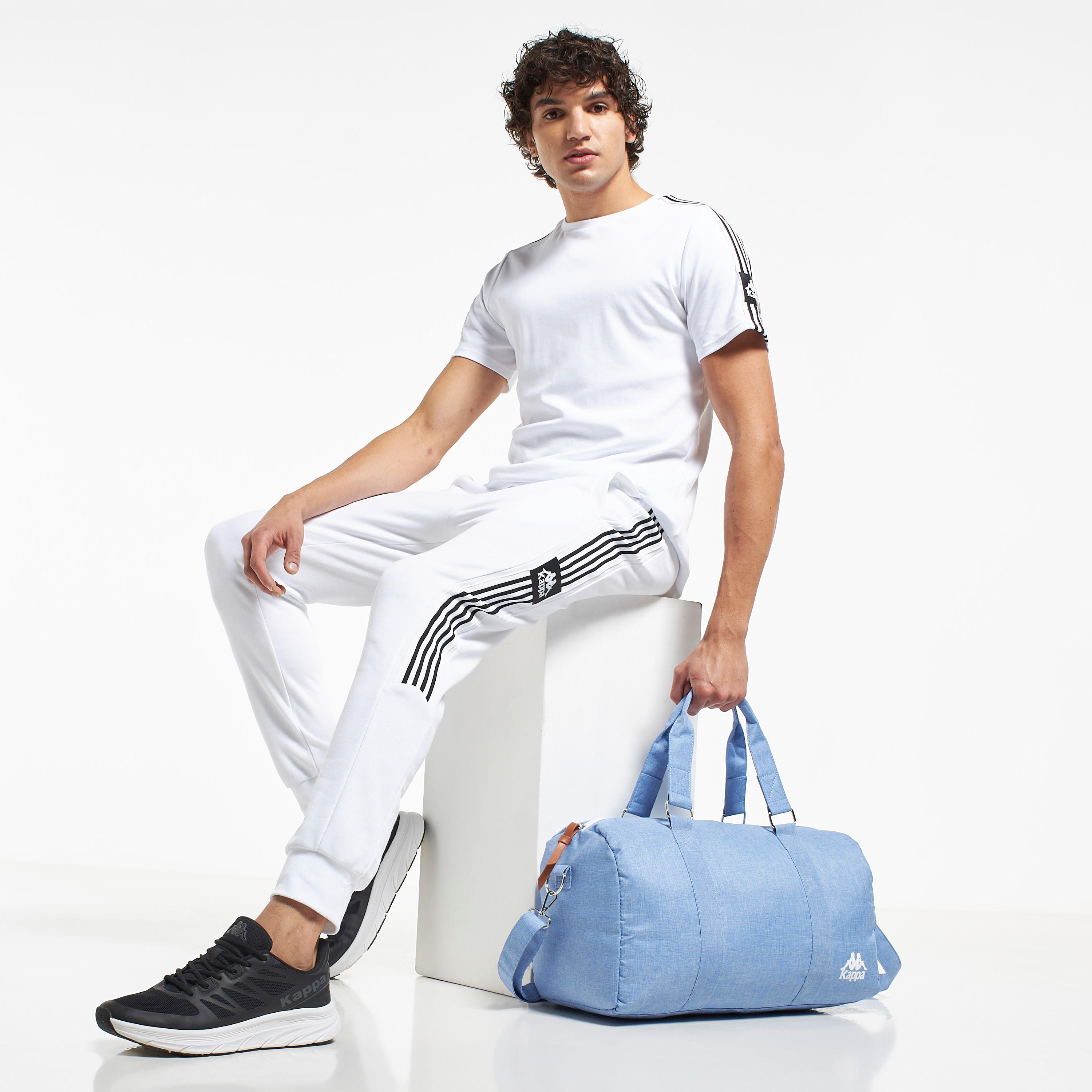 Kappa Logo Print Duffle Bag with Double Handles-men-clothing-sportswearandactivewear-accessories-image-2