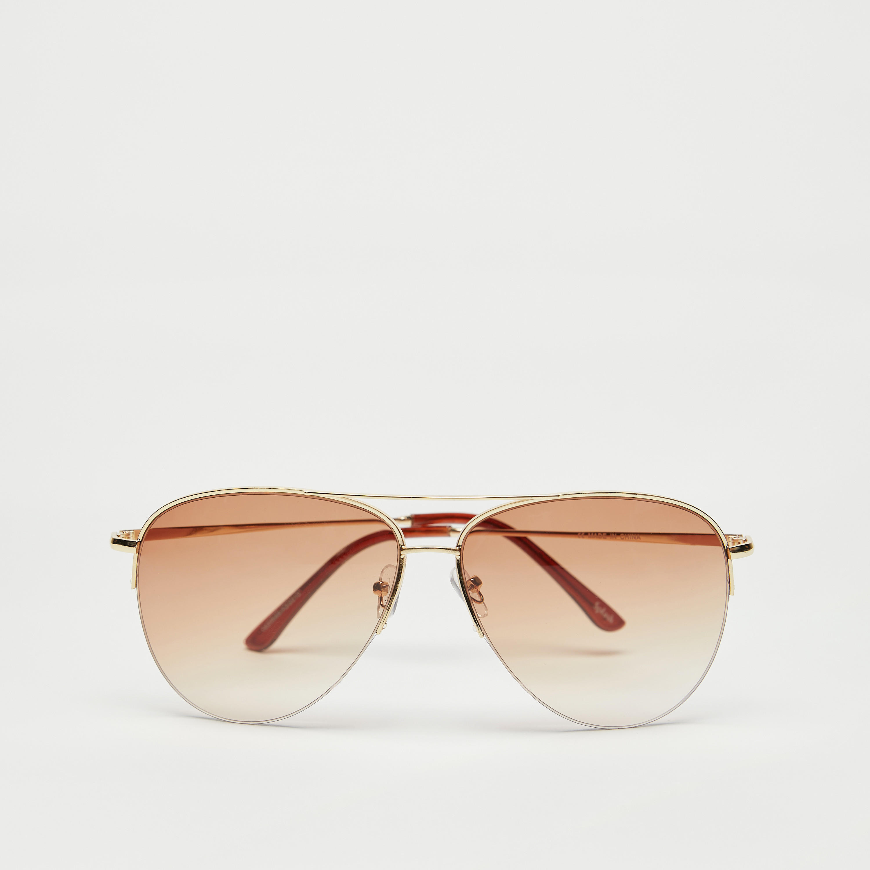 نظّارة شمسيّة بإطار كامل وعدسات ملوّنة ووسادات أنف-men-sunglasses-image-1