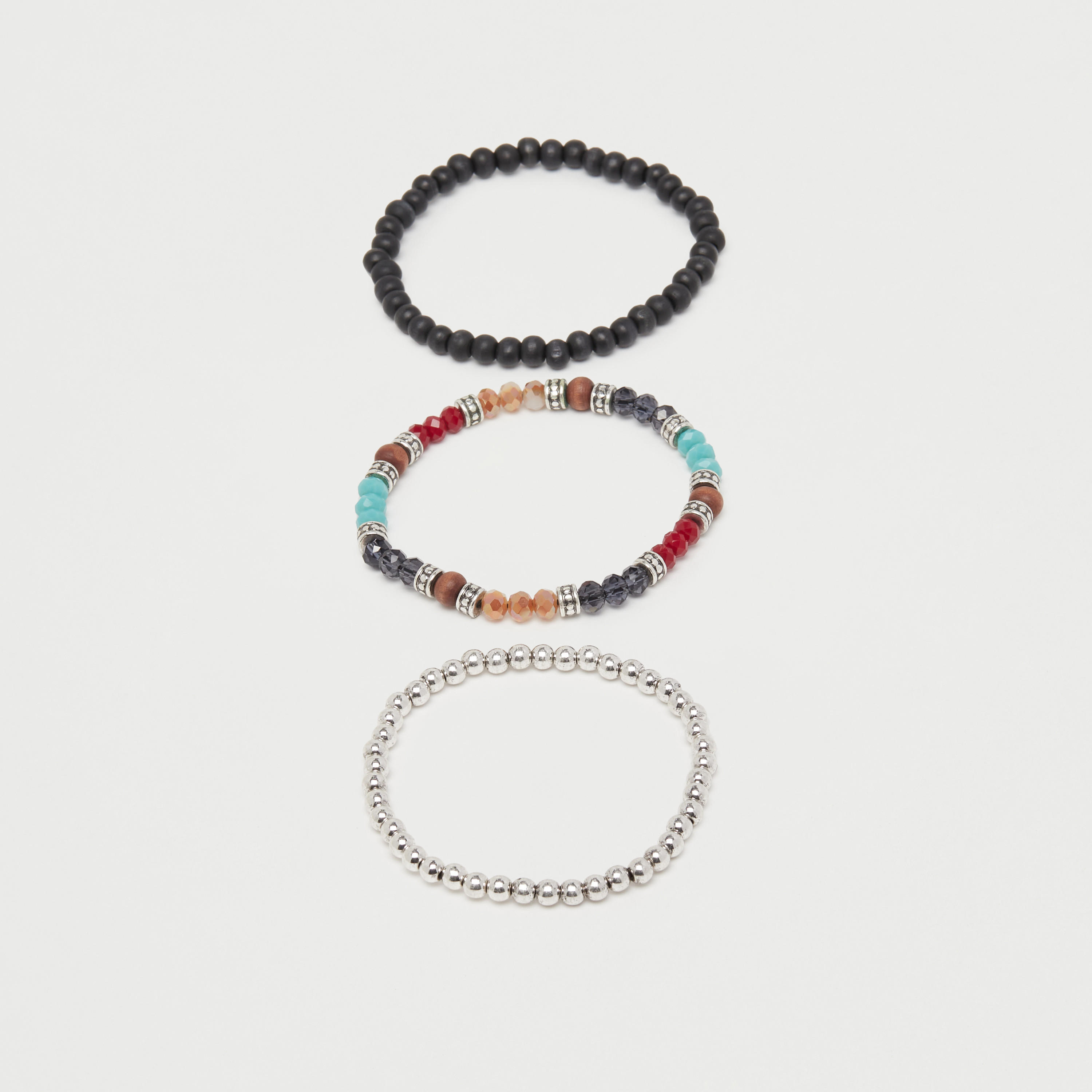 Set of 3 - Beaded Bracelet-men-watchesandjewellery-bracelets-image-1