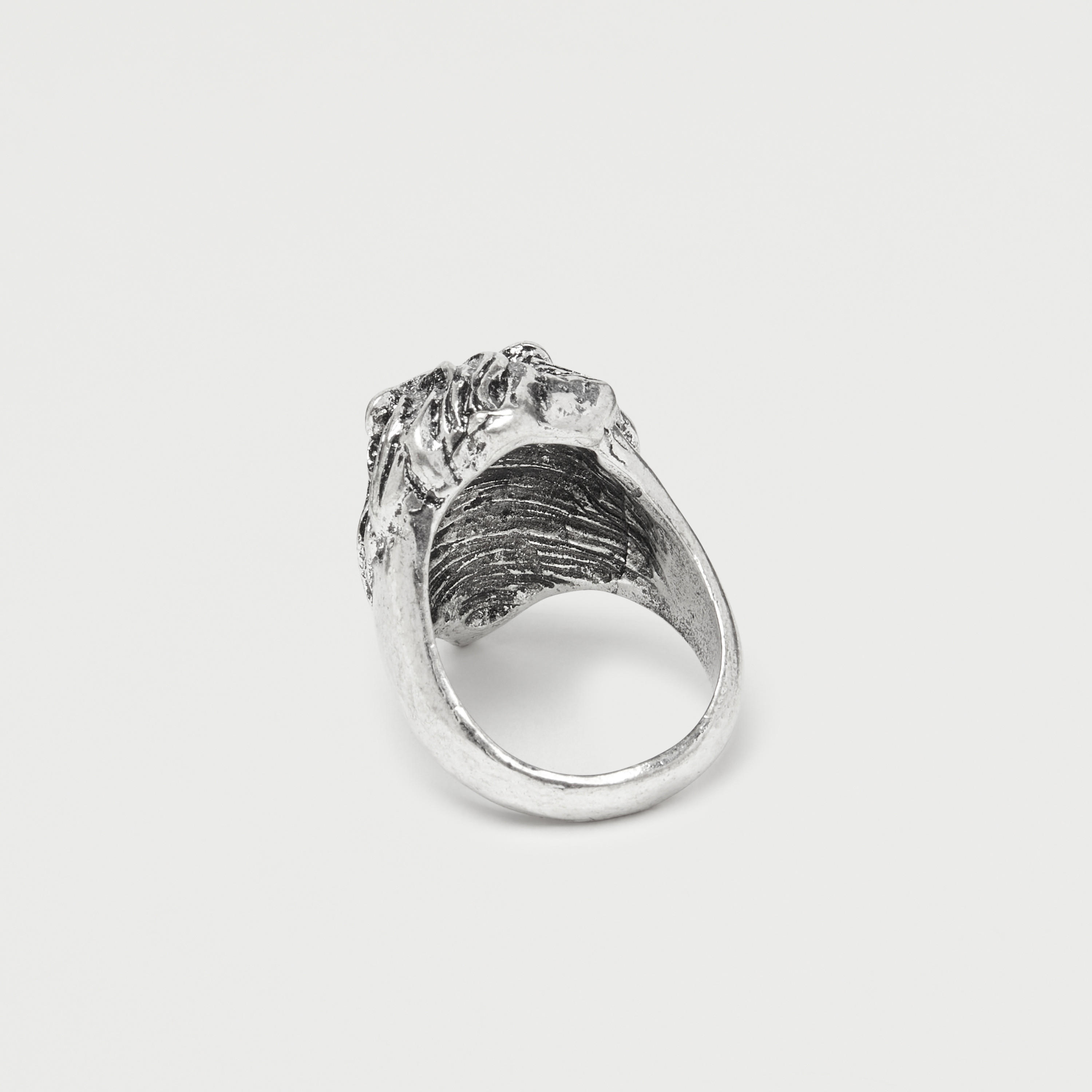 Lion Face Engraved Metallic Ring-men-watchesandjewellery-rings-image-5