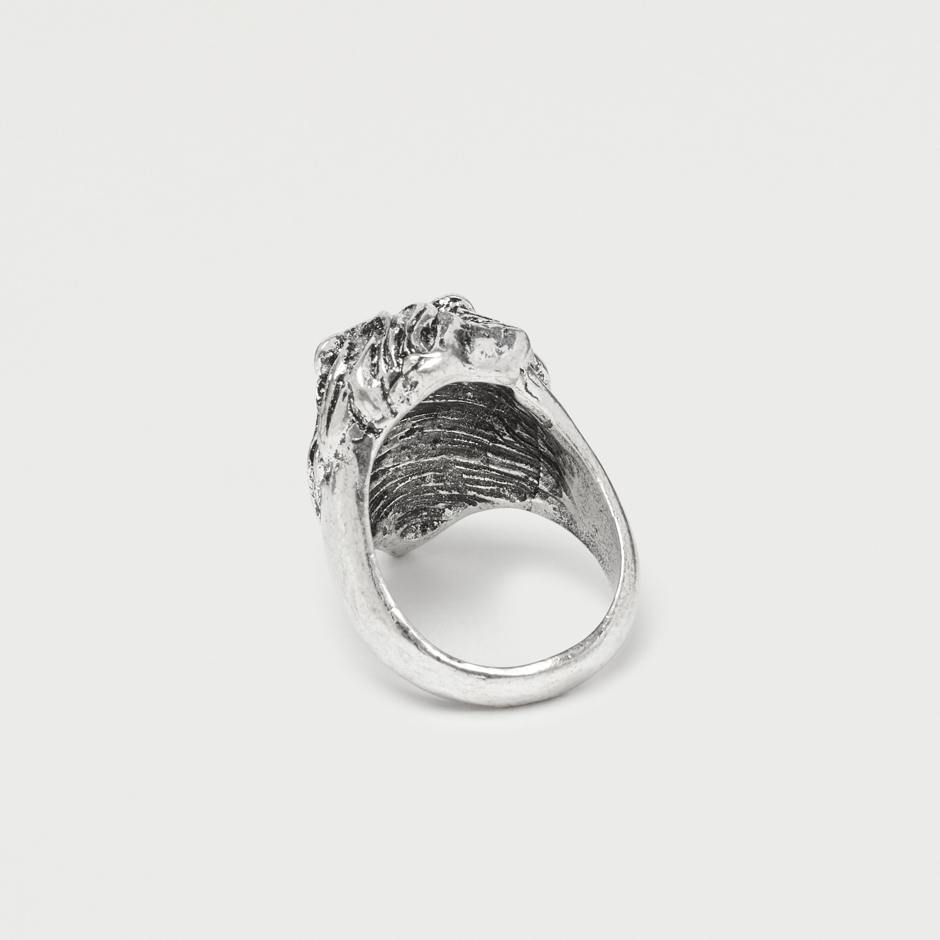 Lion Face Engraved Metallic Ring-men-watchesandjewellery-rings-image-5