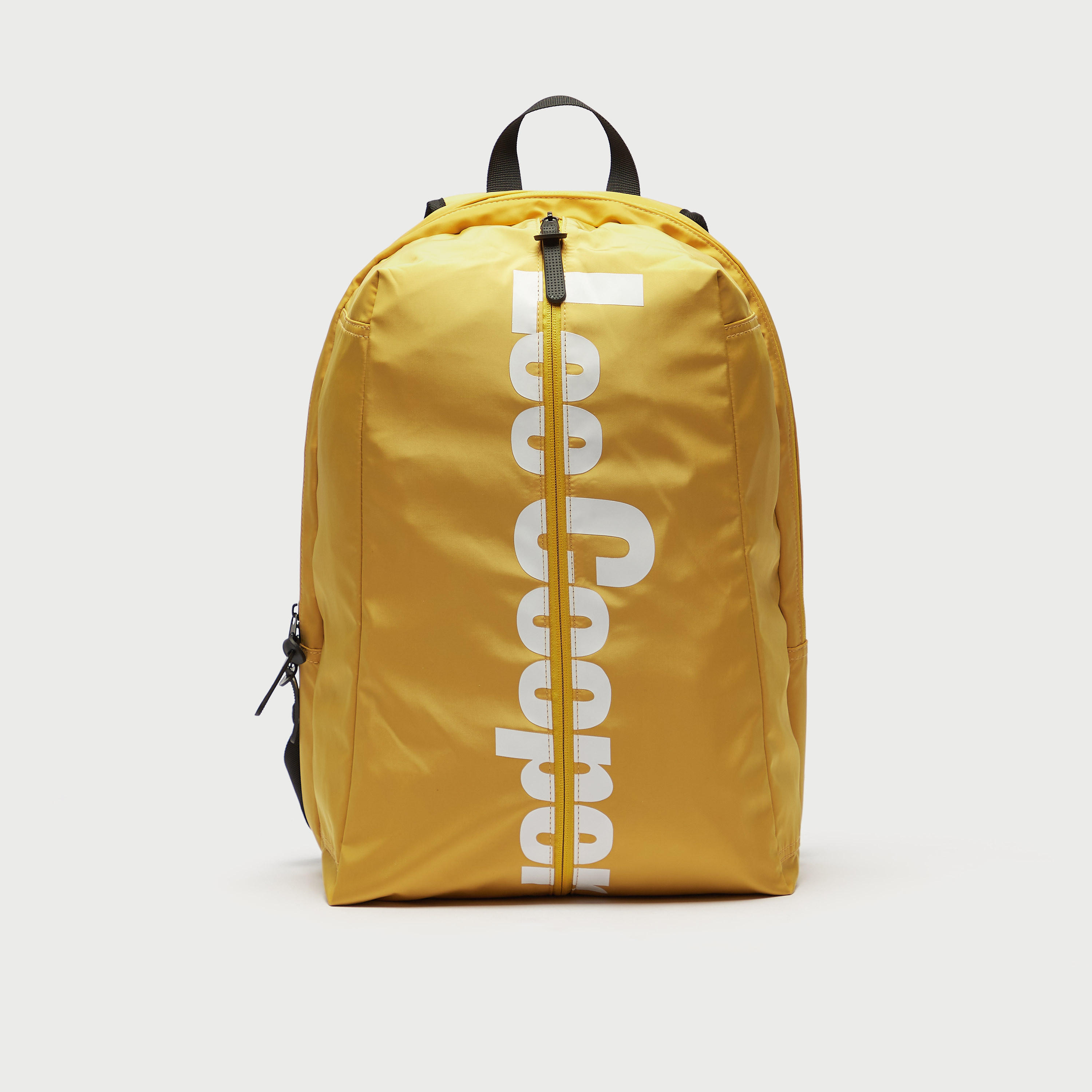 Lee Cooper Logo Print Backpack with Adjustable Straps and Zip Closure-men-bags-image-1
