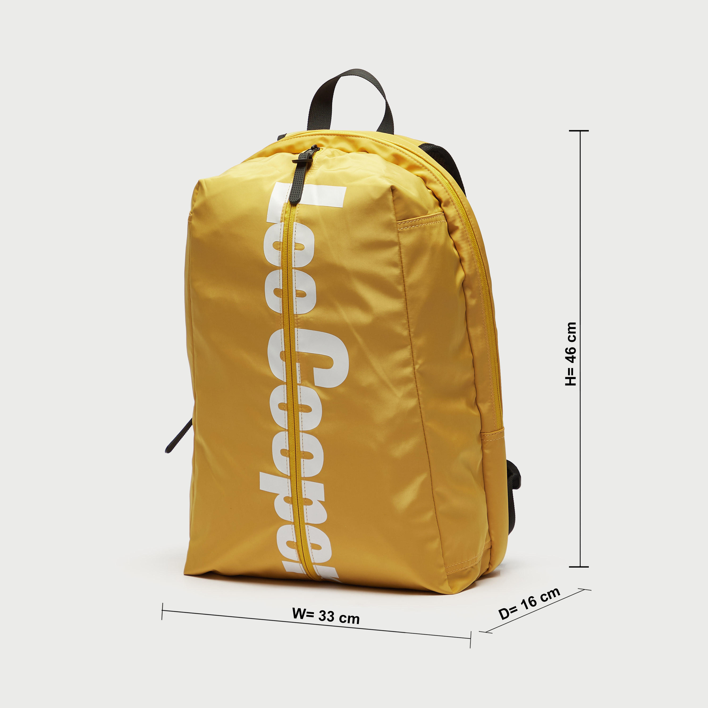Lee Cooper Logo Print Backpack with Adjustable Straps and Zip Closure-men-bags-image-2