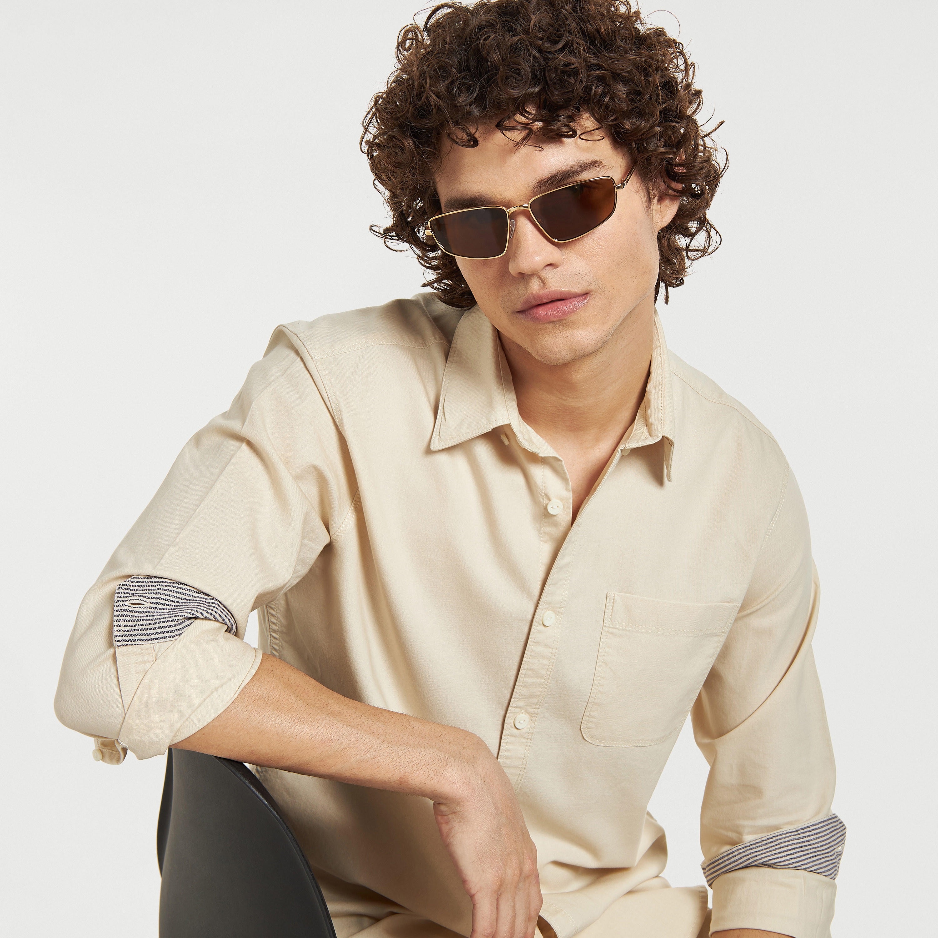 نظّارة شمسيّة بإطار كامل وعدسات ملوّنة ووسادات أنف-men-sunglasses-image-2