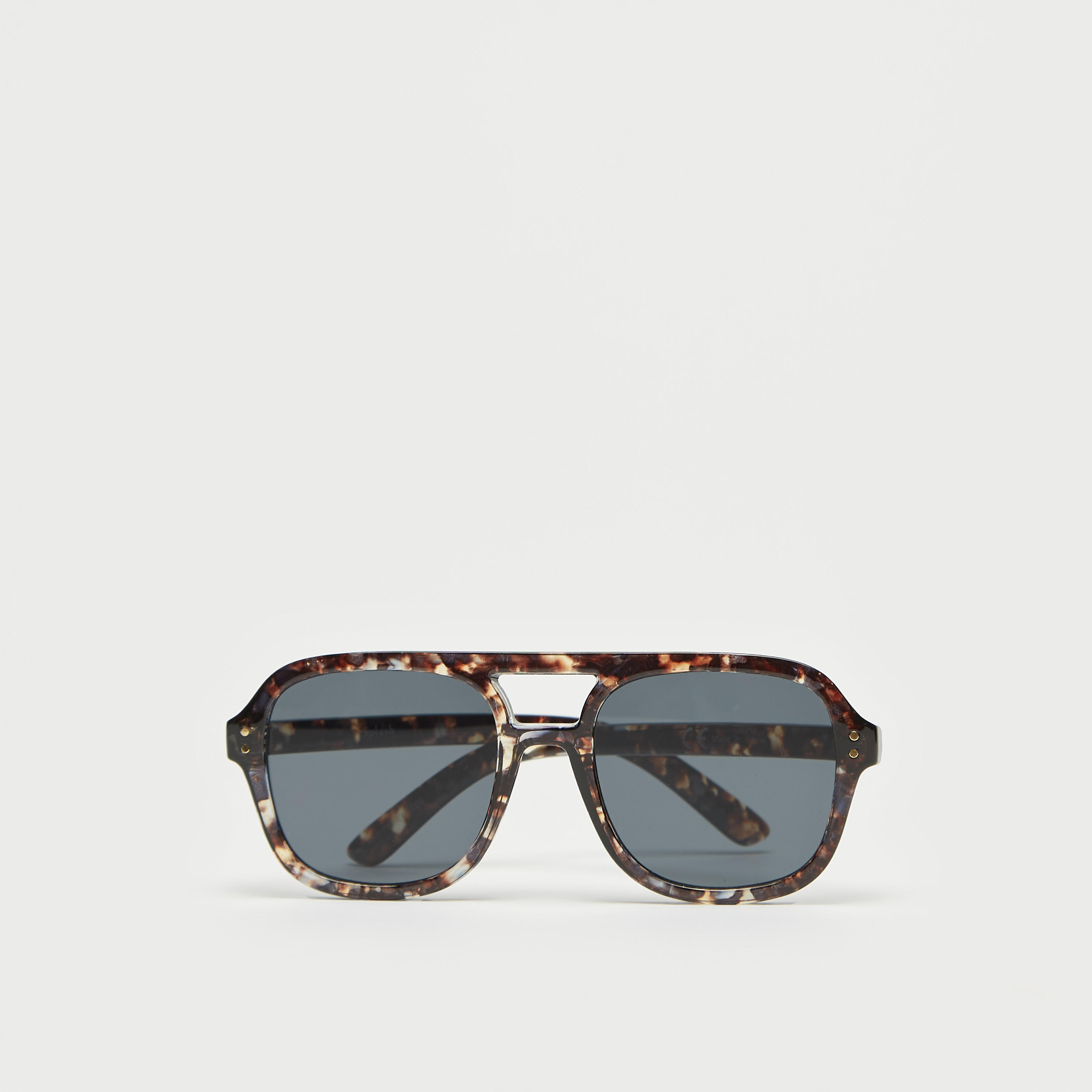 Tinted Lens Full Rim Sunglasses with Nose Pads-men-sunglasses-image-1