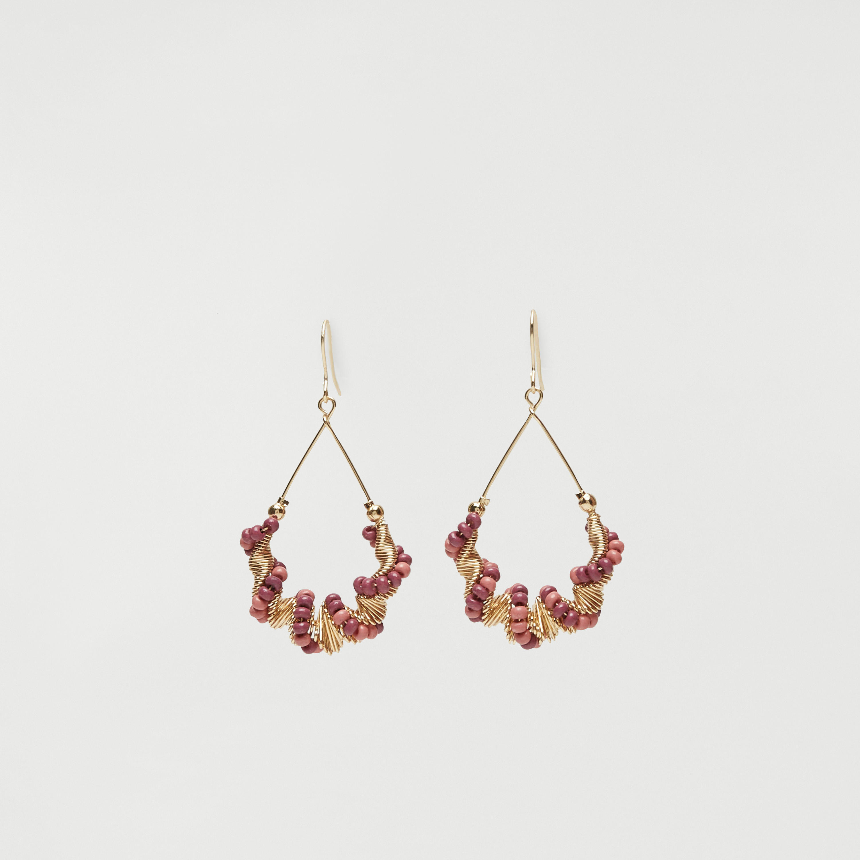Beaded Metallic Dangler Earrings-women-watchesandjewellery-jewellery-earrings-image-1