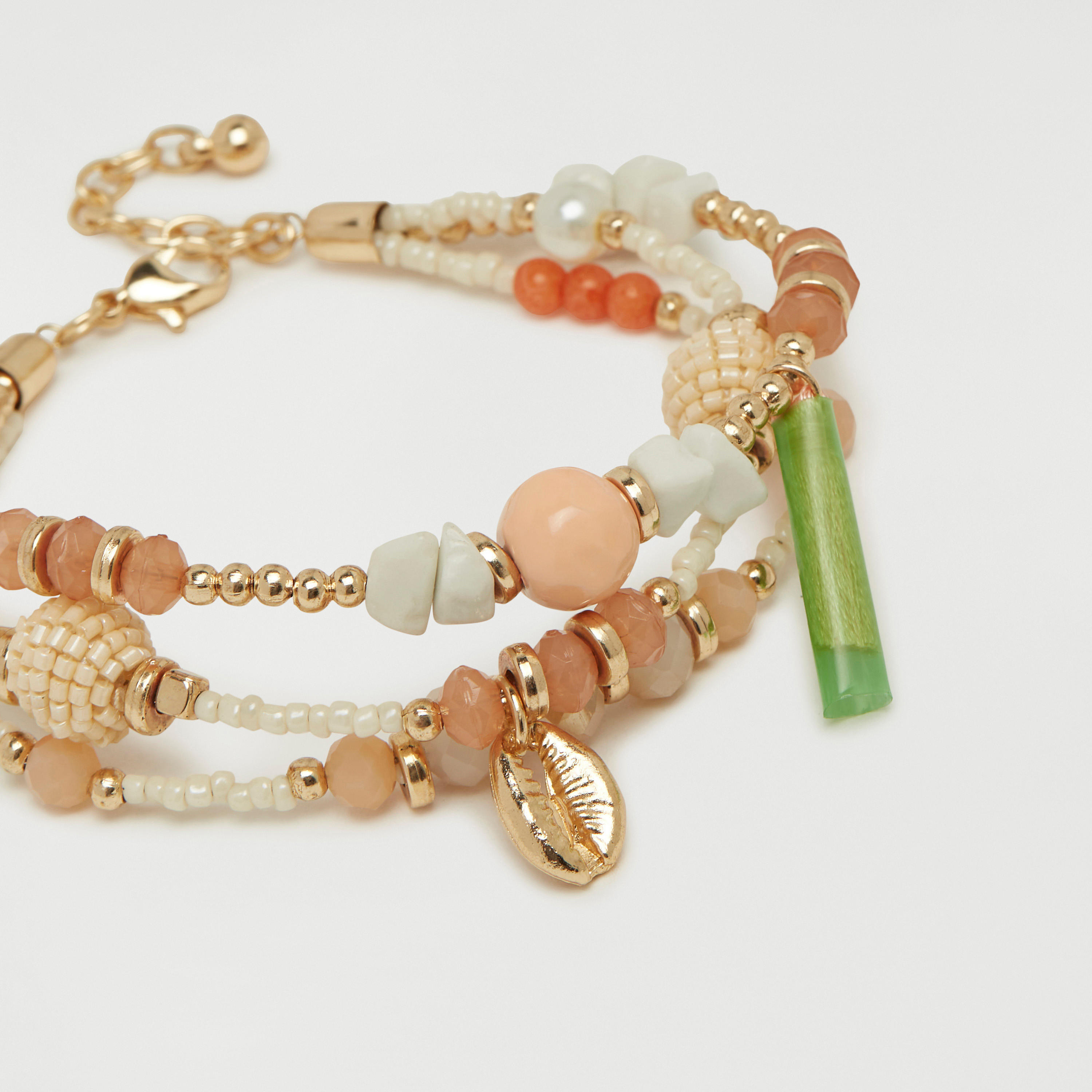 سوار مزيّن بالخرز بمشبك إغلاق-women-watchesandjewellery-jewellery-banglesandbracelets-image-3