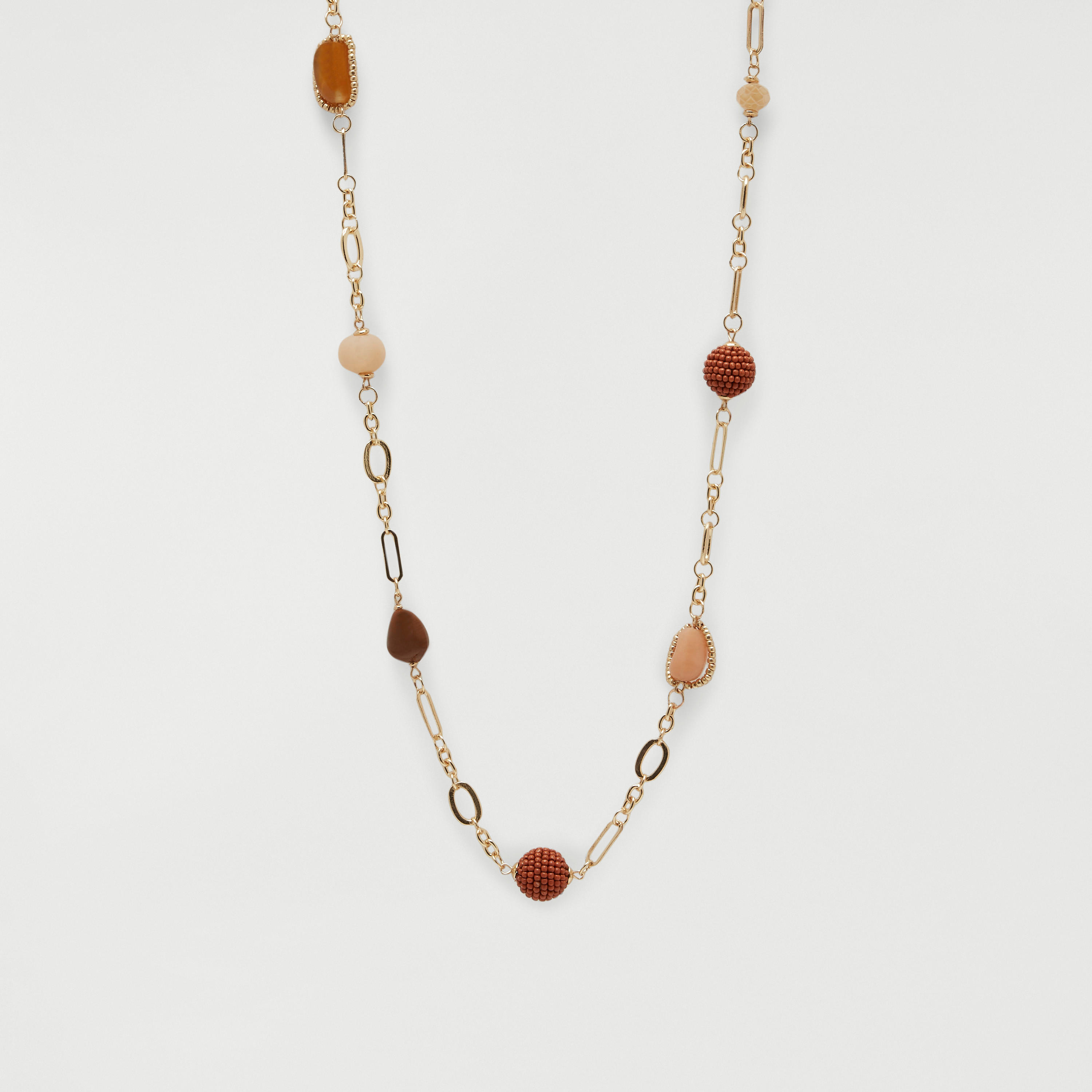 Beaded Chain Necklace with Lobster Clasp Closure-women-watchesandjewellery-jewellery-necklacesandpendants-image-1