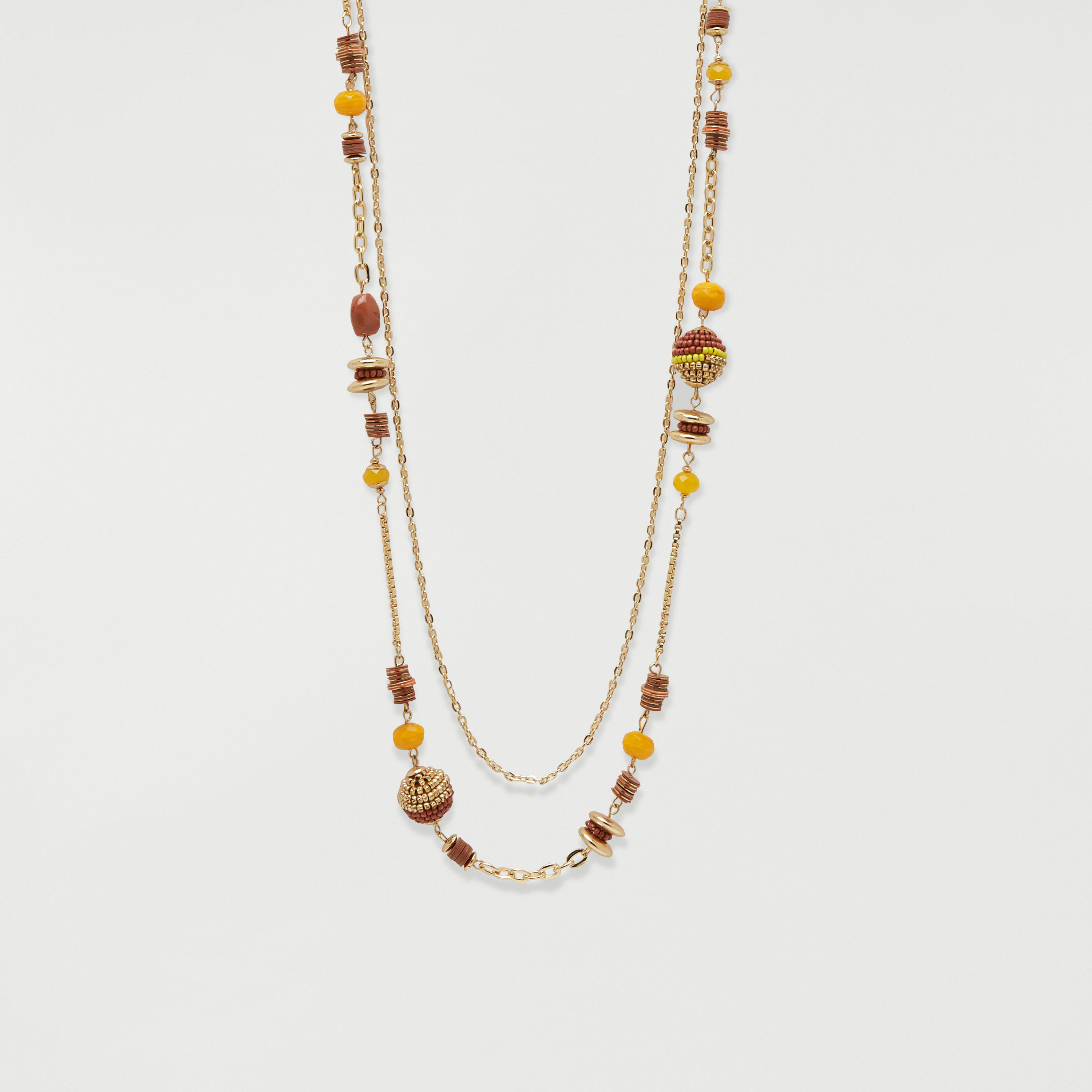قلادة خرز متعدّدة الطبقات بمشبك إغلاق-women-watchesandjewellery-jewellery-necklacesandpendants-image-1