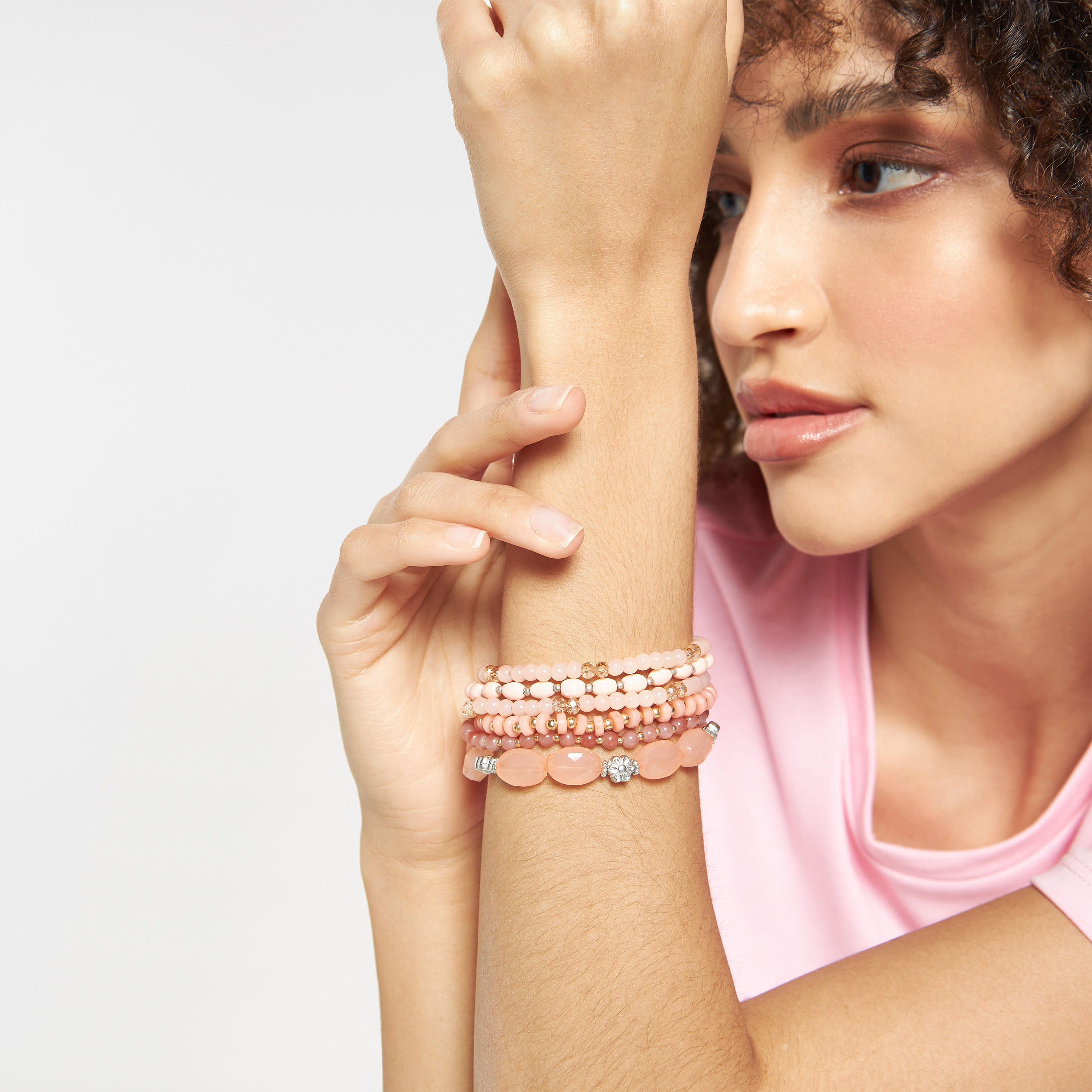 سوار مزيّن بالخرز - 6 قطع-women-watchesandjewellery-jewellery-banglesandbracelets-image-2