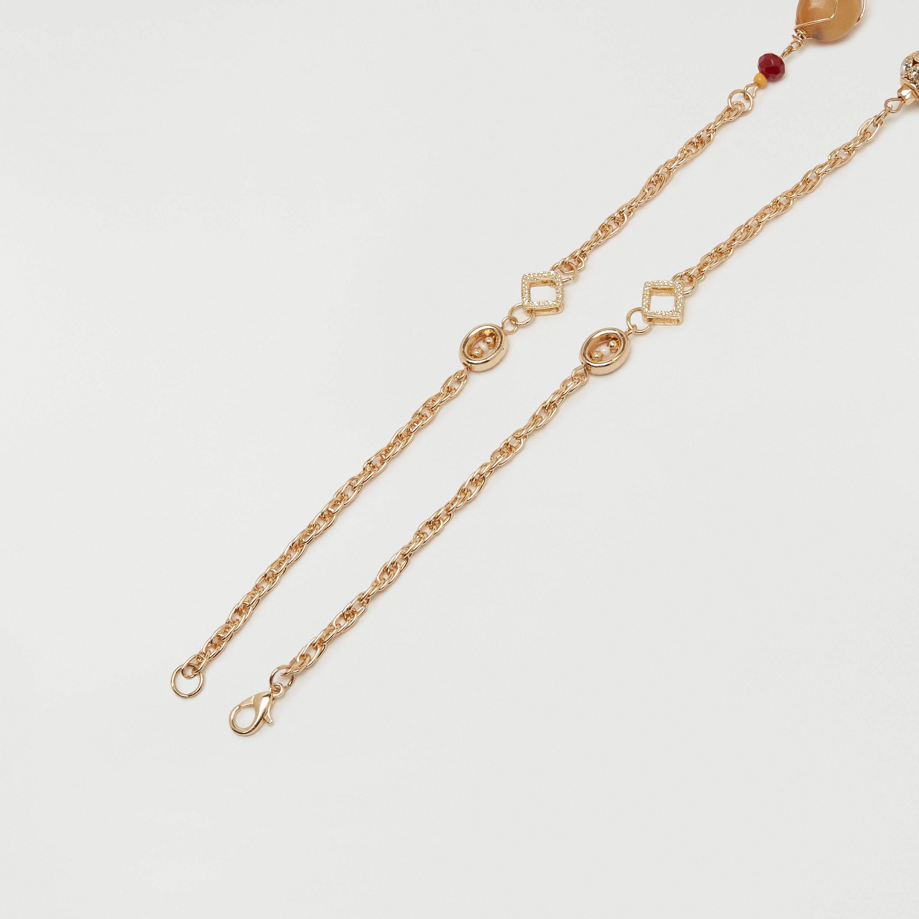 قلادة سلسلة مزينة بالخرز بمشبك إغلاق-women-watchesandjewellery-jewellery-necklacesandpendants-image-3