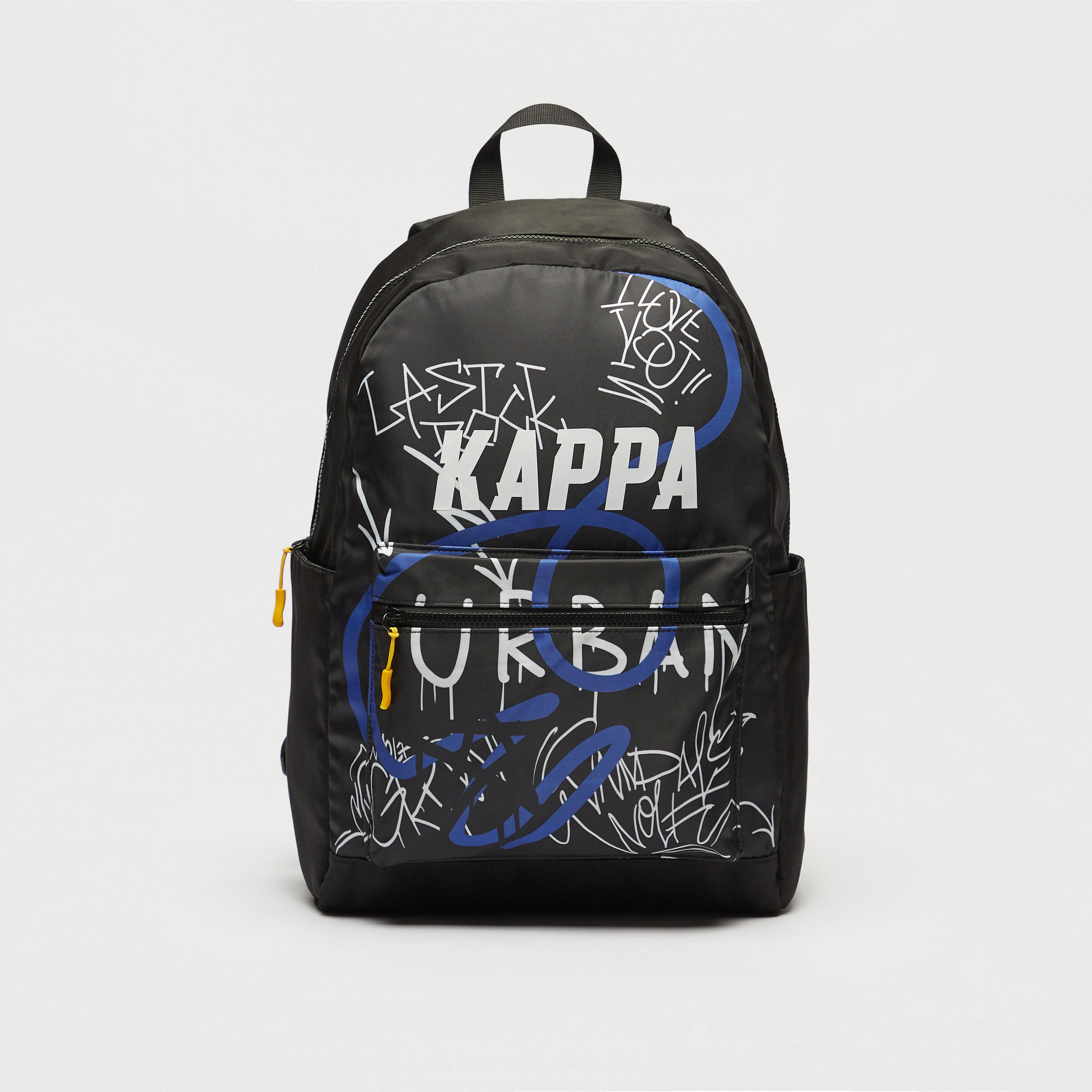 Kappa Printed Backpack with Adjustable Straps and Zip Closure-men-bags-image-1