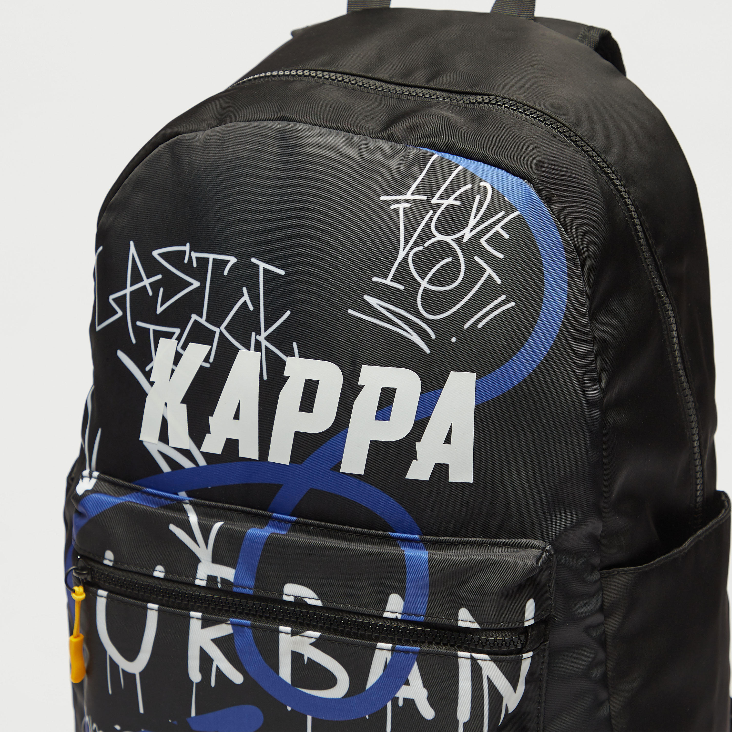 Kappa Printed Backpack with Adjustable Straps and Zip Closure-men-bags-image-4