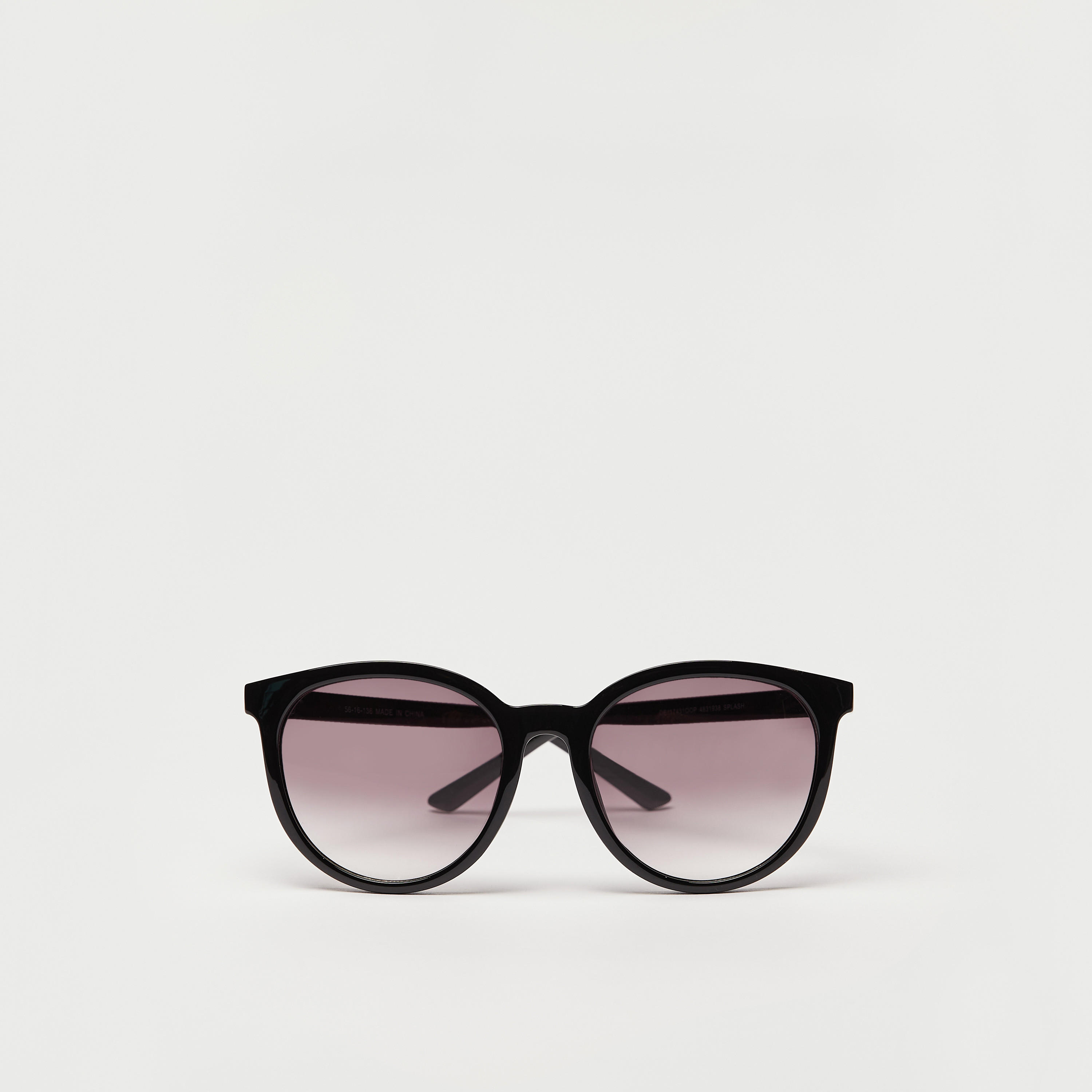 نظارة شمسية بعدسات ملونة بإطار كامل مستدير ووسادات أنف-women-sunglasses-image-1