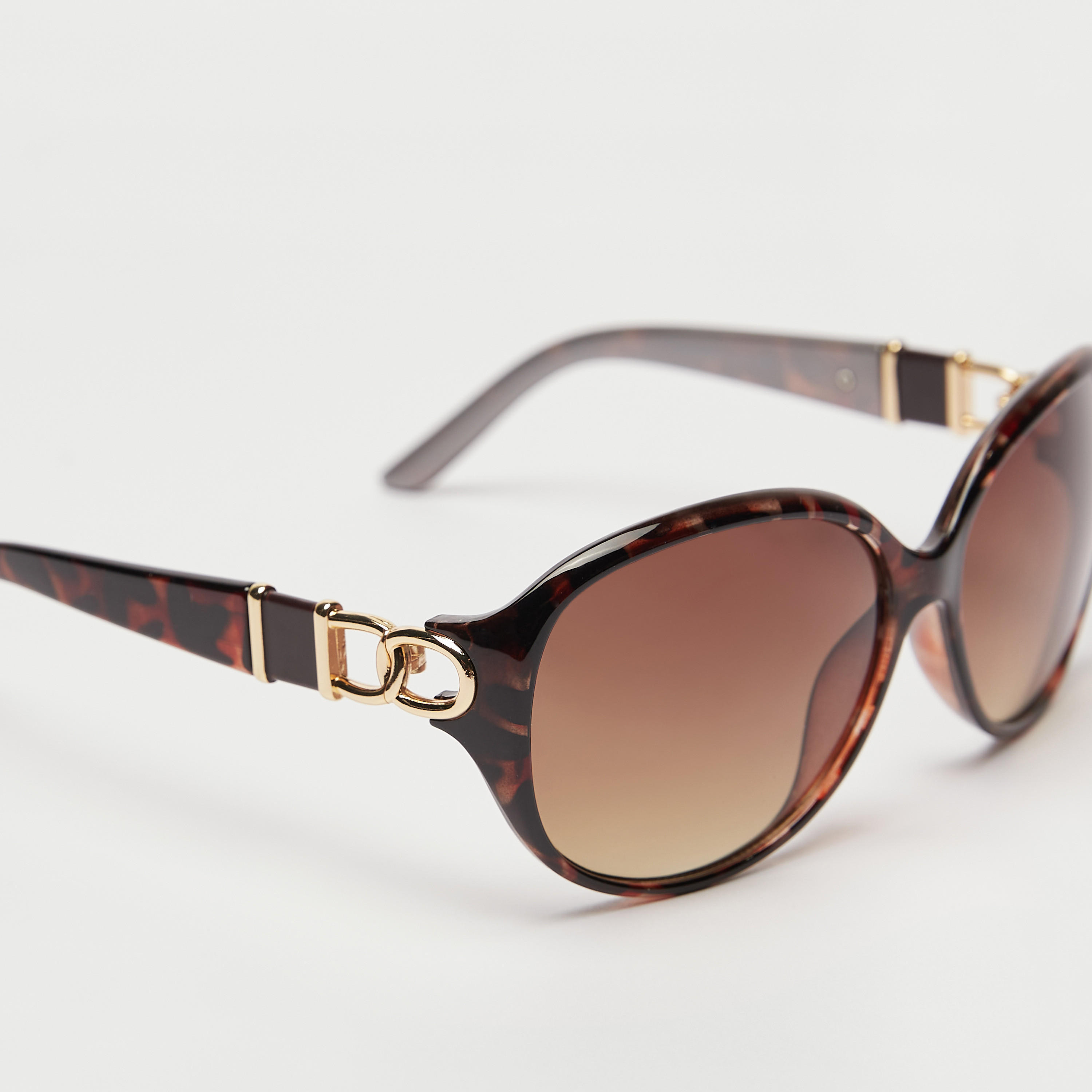 نظّارة شمسية بإطار كامل بطبعات وعدسات ملوّنة ووسادات للأنف-women-sunglasses-image-4