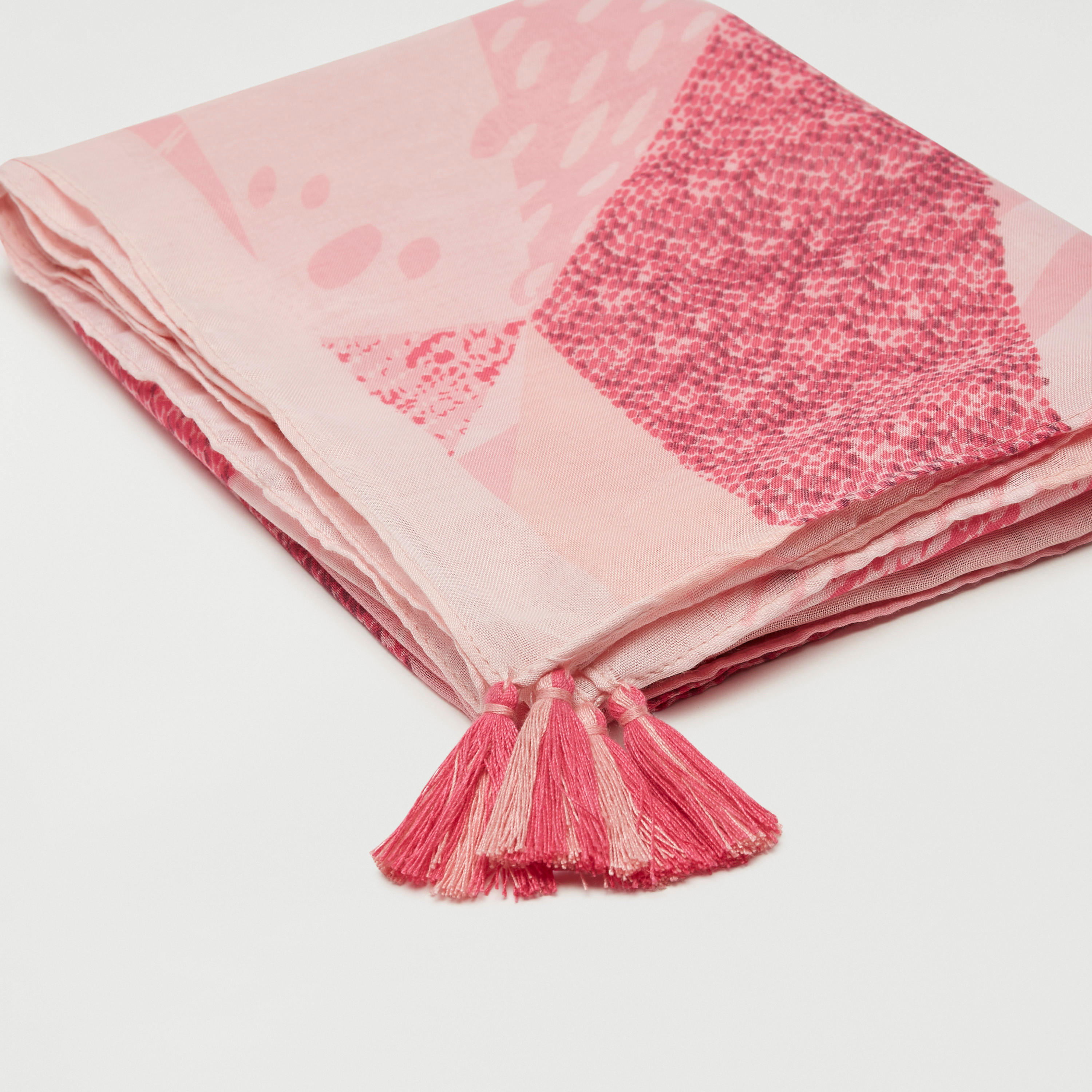 All-Over Print Scarf with Tassels-women-clothingaccessories-scarves-image-1