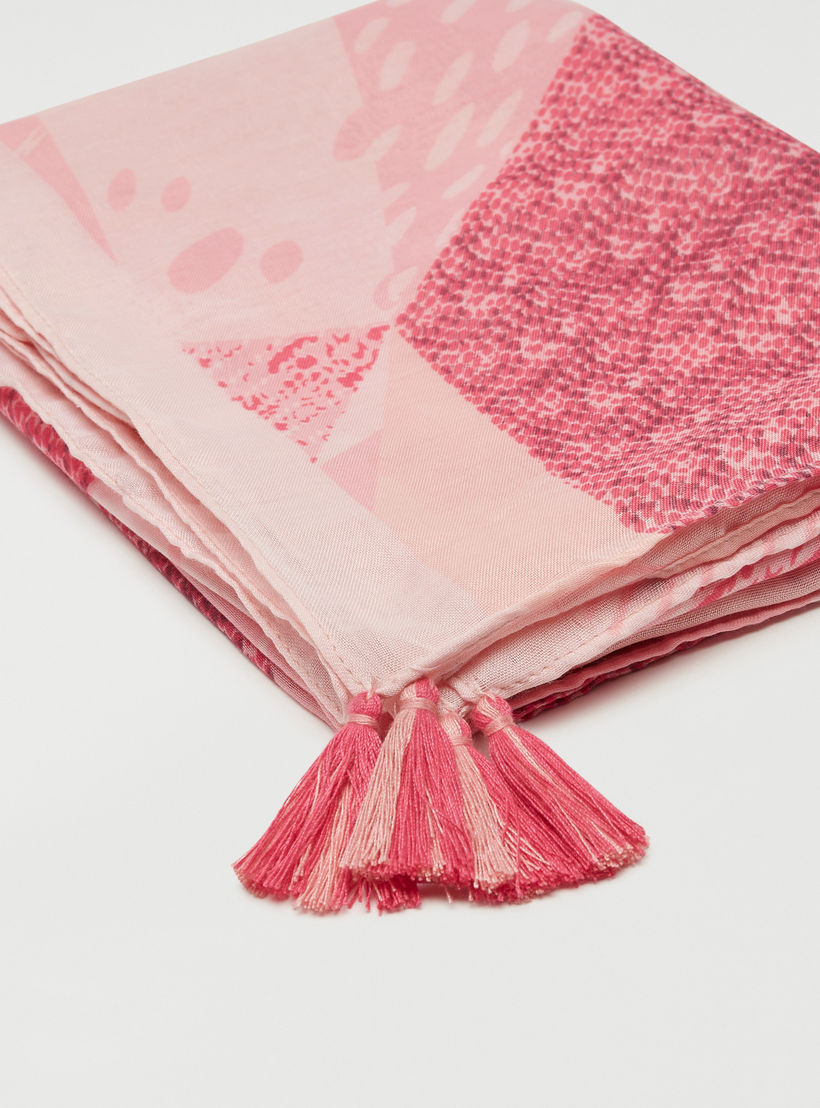 All-Over Print Scarf with Tassels-women-clothingaccessories-scarves-image-1