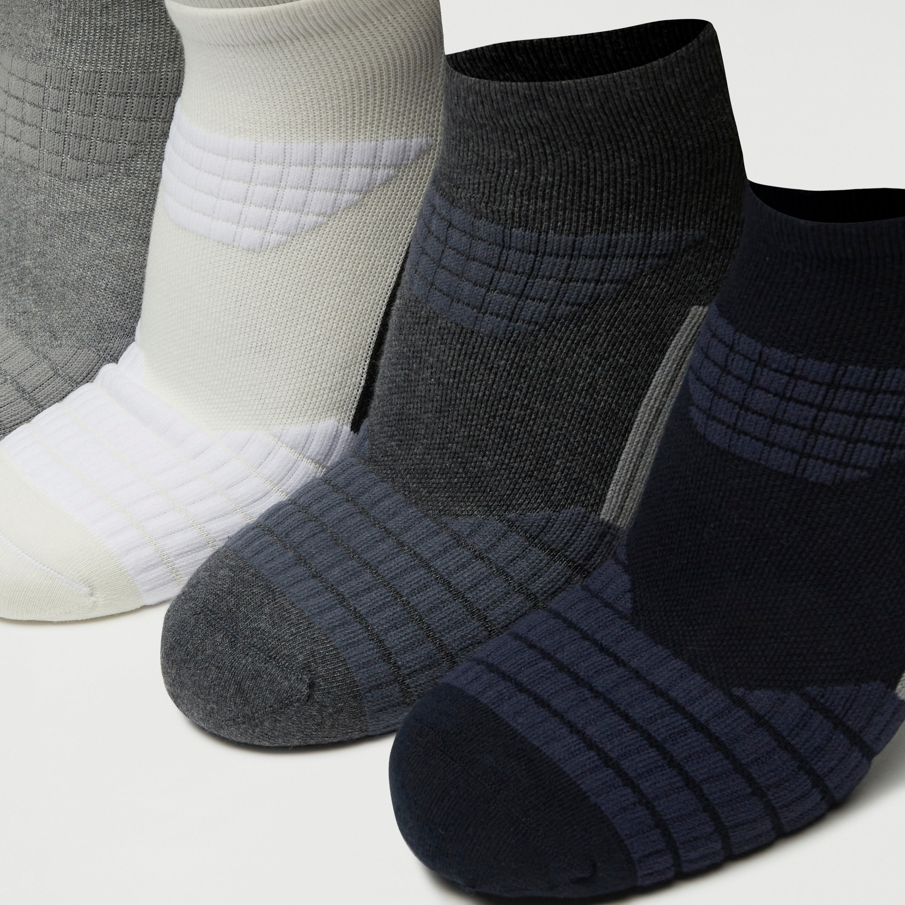 جوارب بارزة الملمس بطول الكاحل - طقم من 5-men-socks-image-3