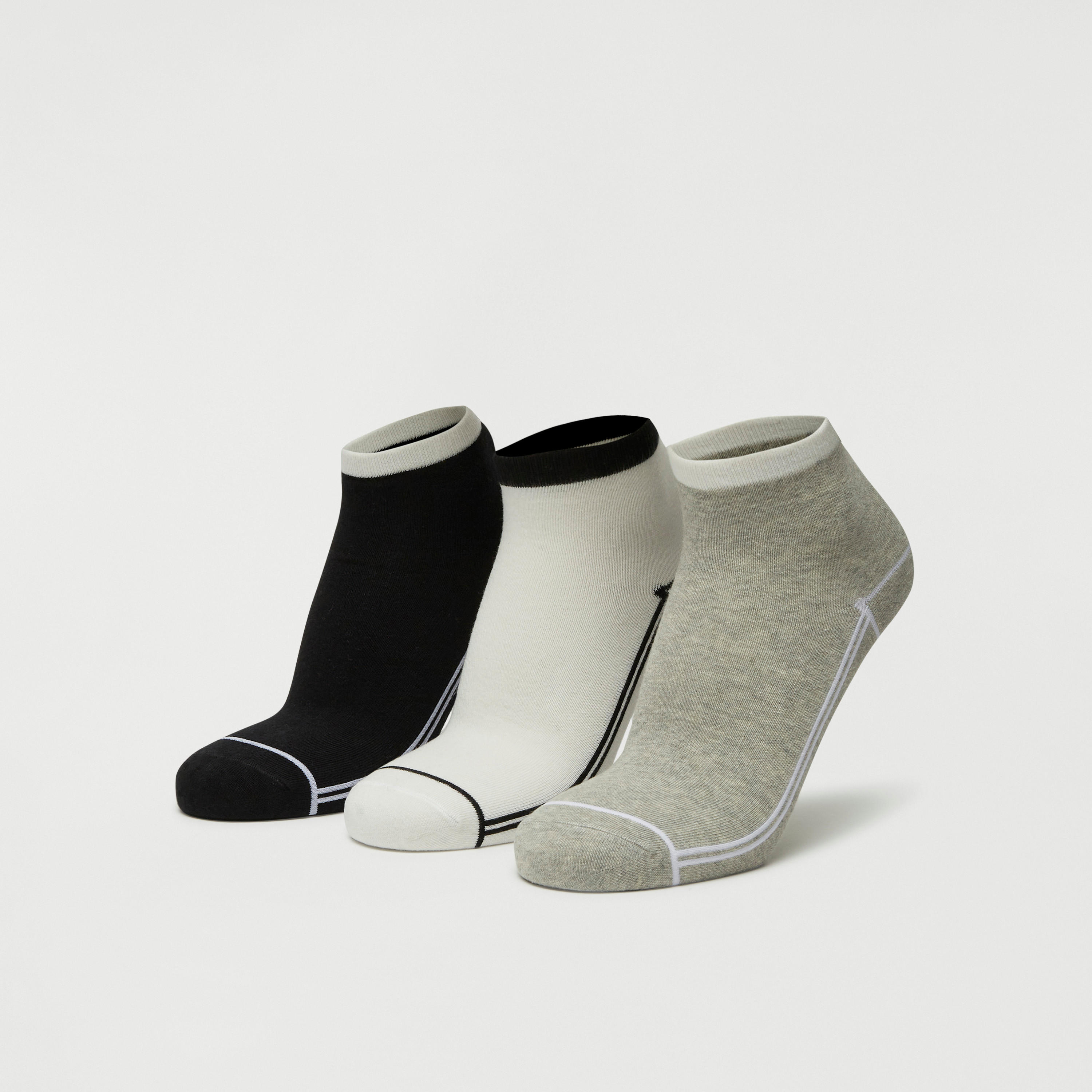 Set of 3 - Assorted Ankle Length Socks-men-socks-image-1