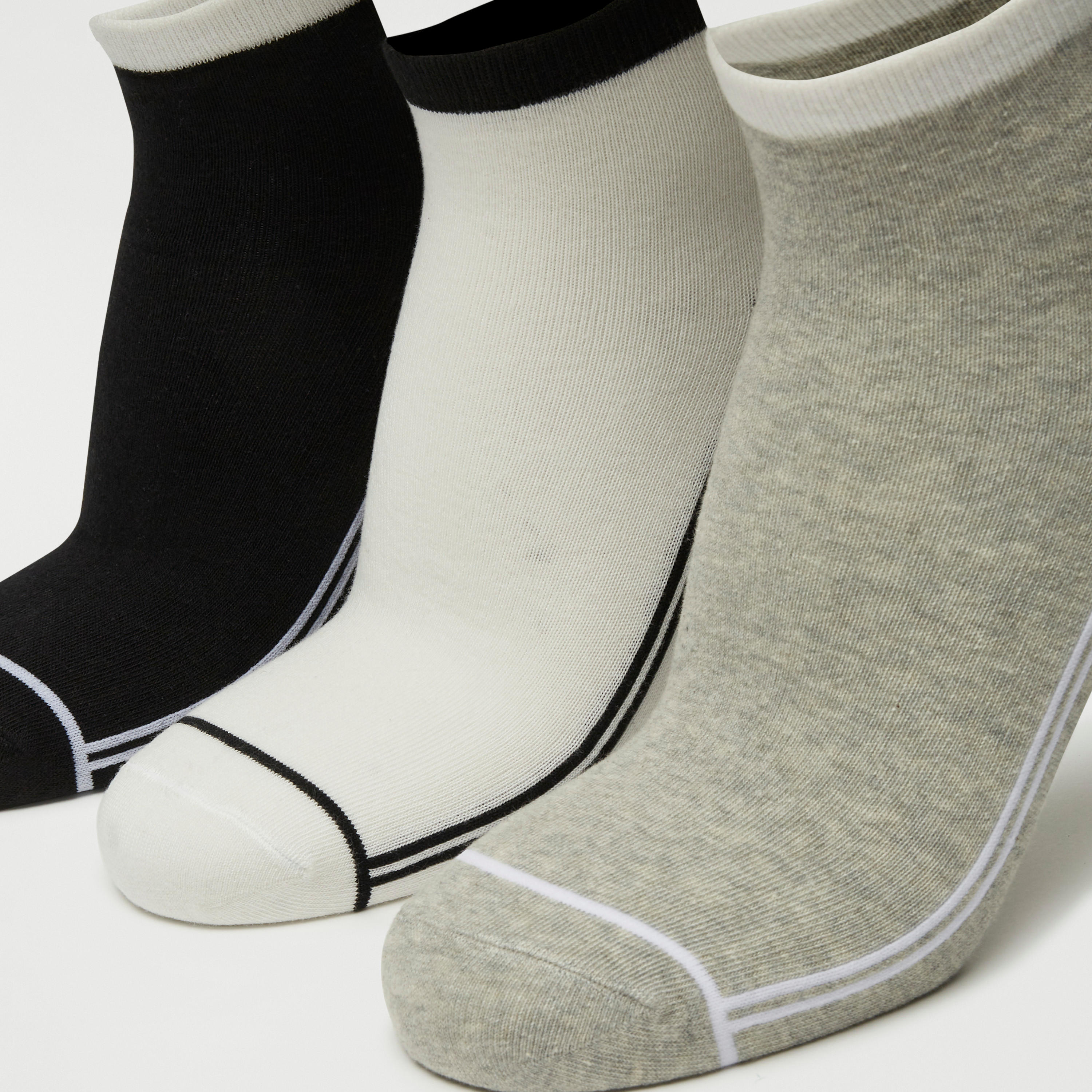 Set of 3 - Assorted Ankle Length Socks-men-socks-image-2