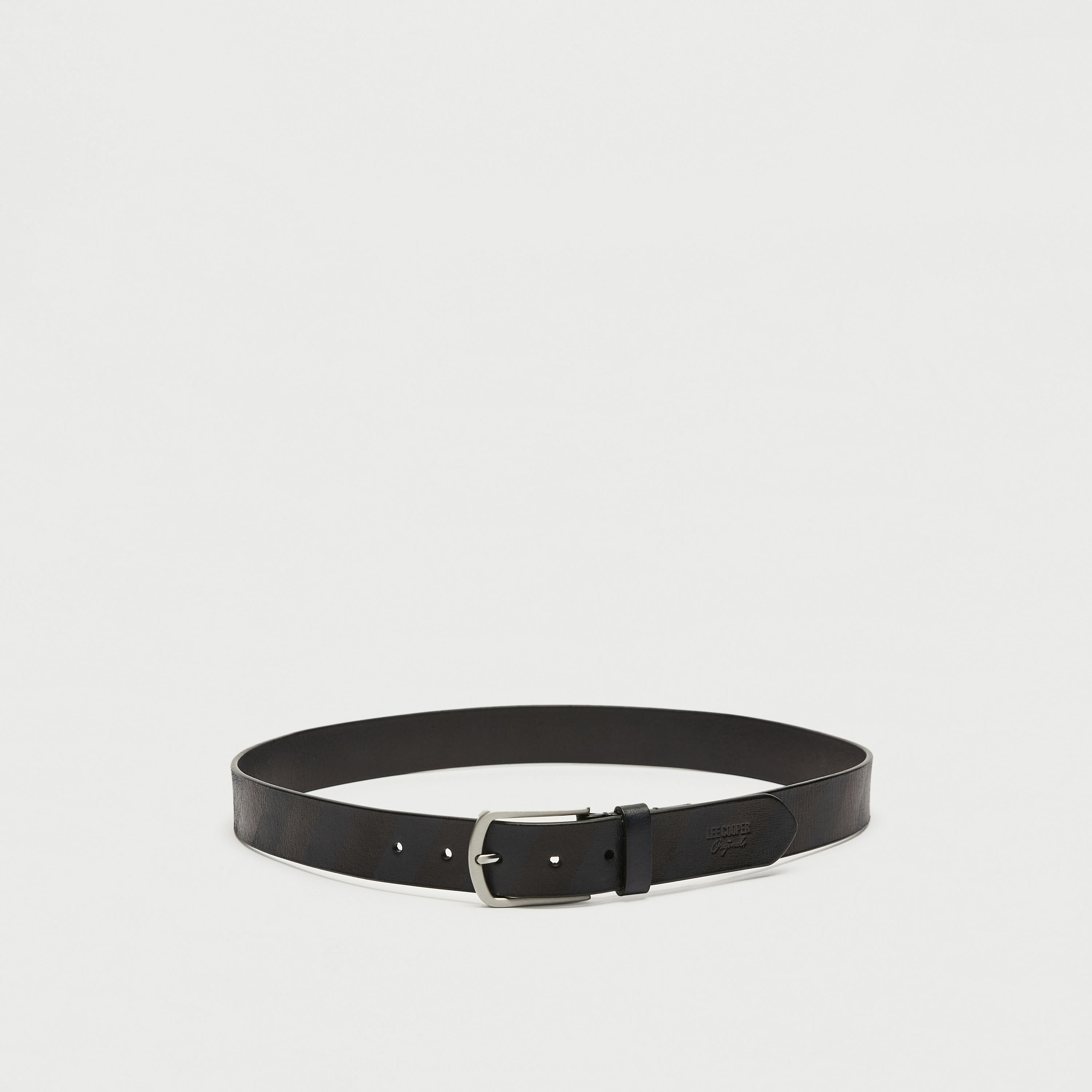 Lee Cooper Textured Leather Belt with Pin Buckle Closure-men-beltsandwallets-belts-image-5