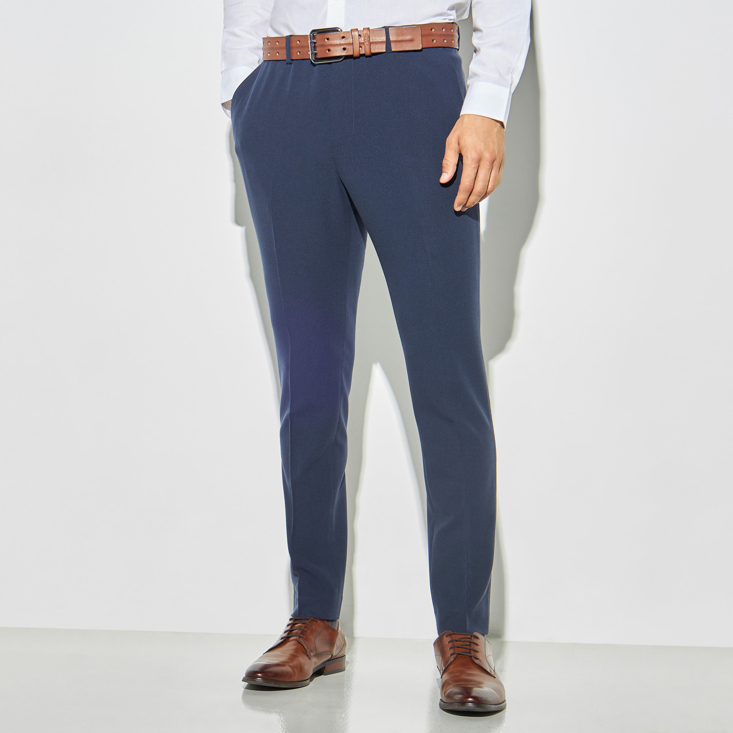 Lee Cooper Curwork Leather Belt with Pin Buckle Closure-men-beltsandwallets-belts-image-2