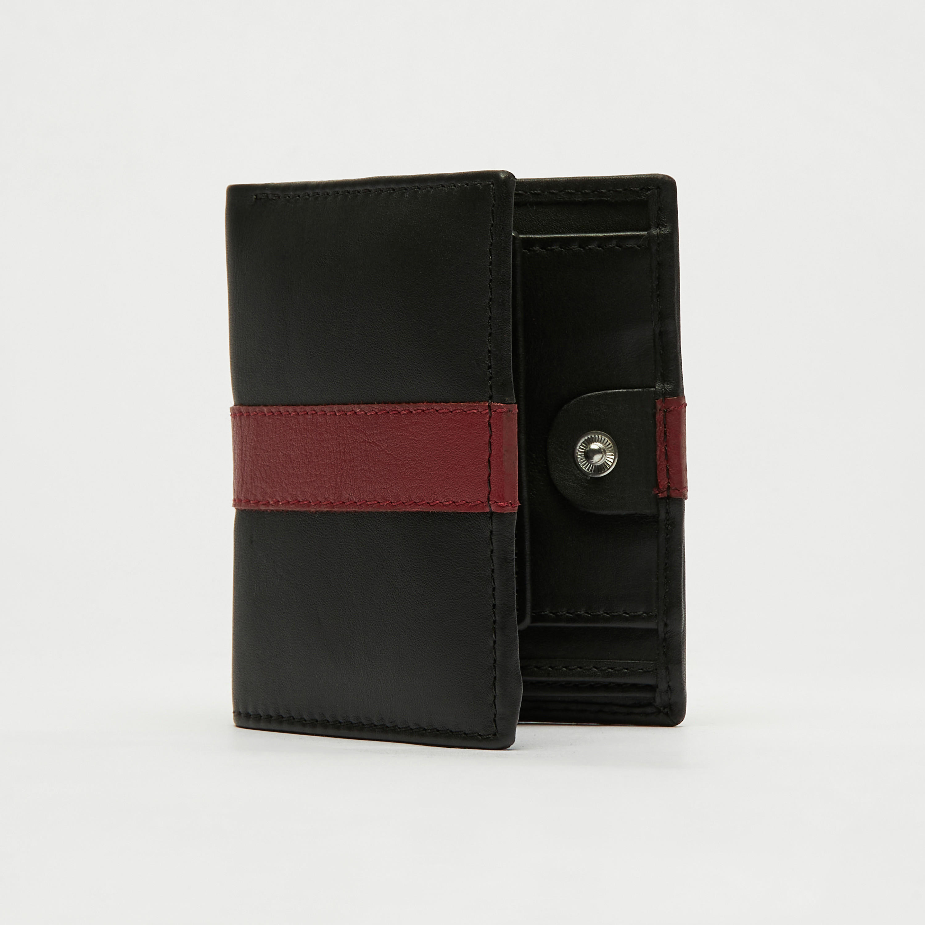 محفظة جلد مخطّطة بطية ثنائية بزر إغلاق كباس-men-beltsandwallets-wallets-image-3
