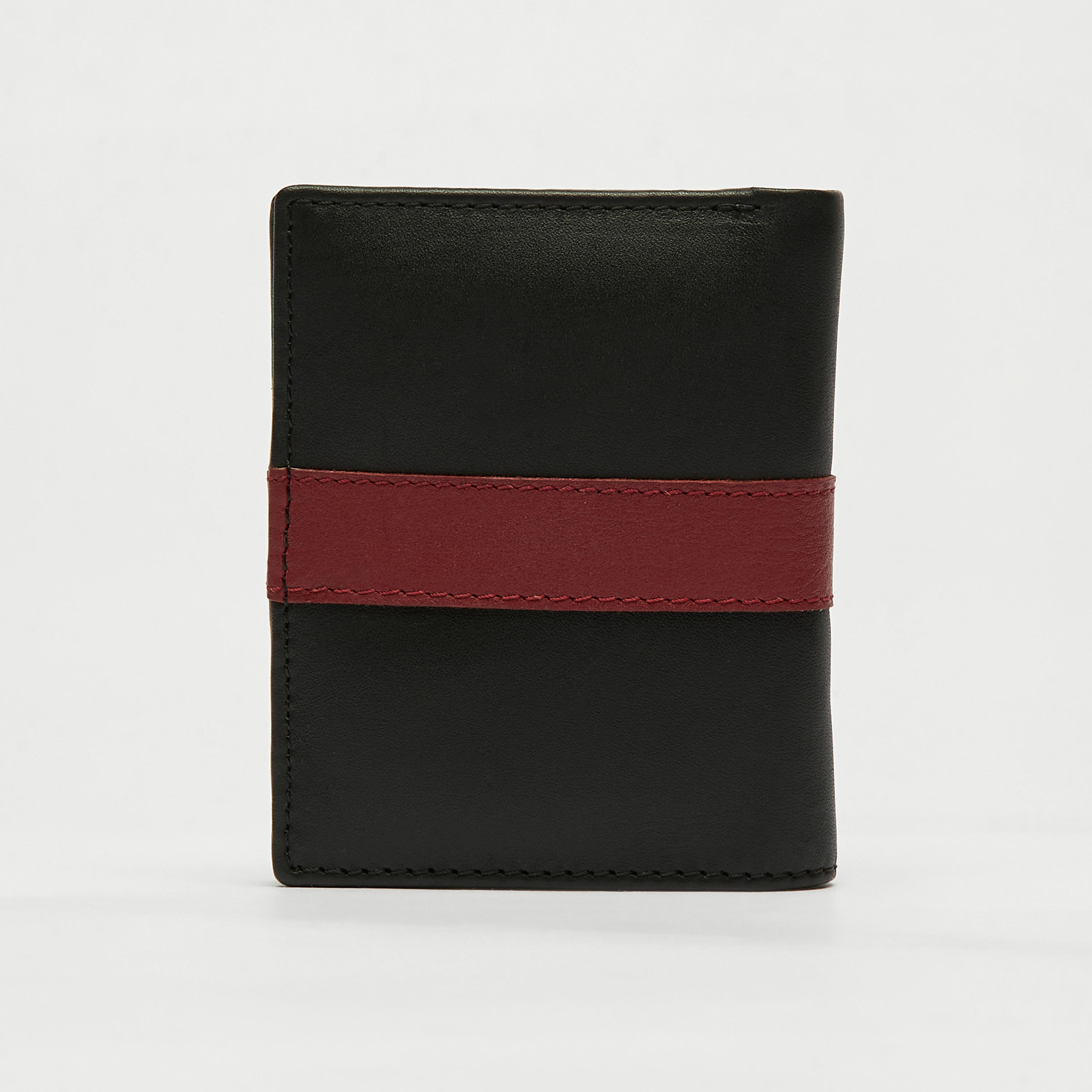 محفظة جلد مخطّطة بطية ثنائية بزر إغلاق كباس-men-beltsandwallets-wallets-image-2