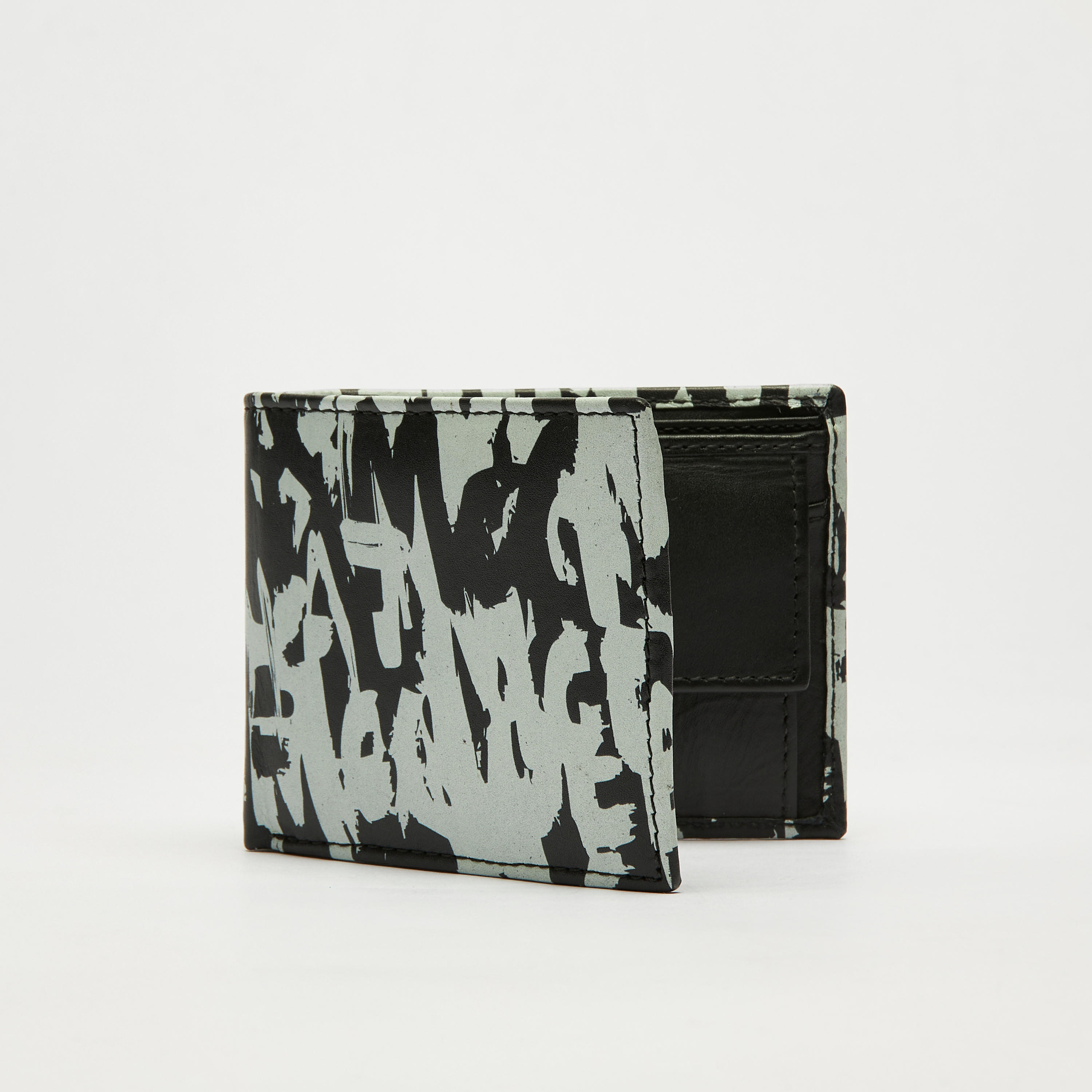 Typographic Print Leather Bi-Fold Wallet-men-beltsandwallets-wallets-image-2