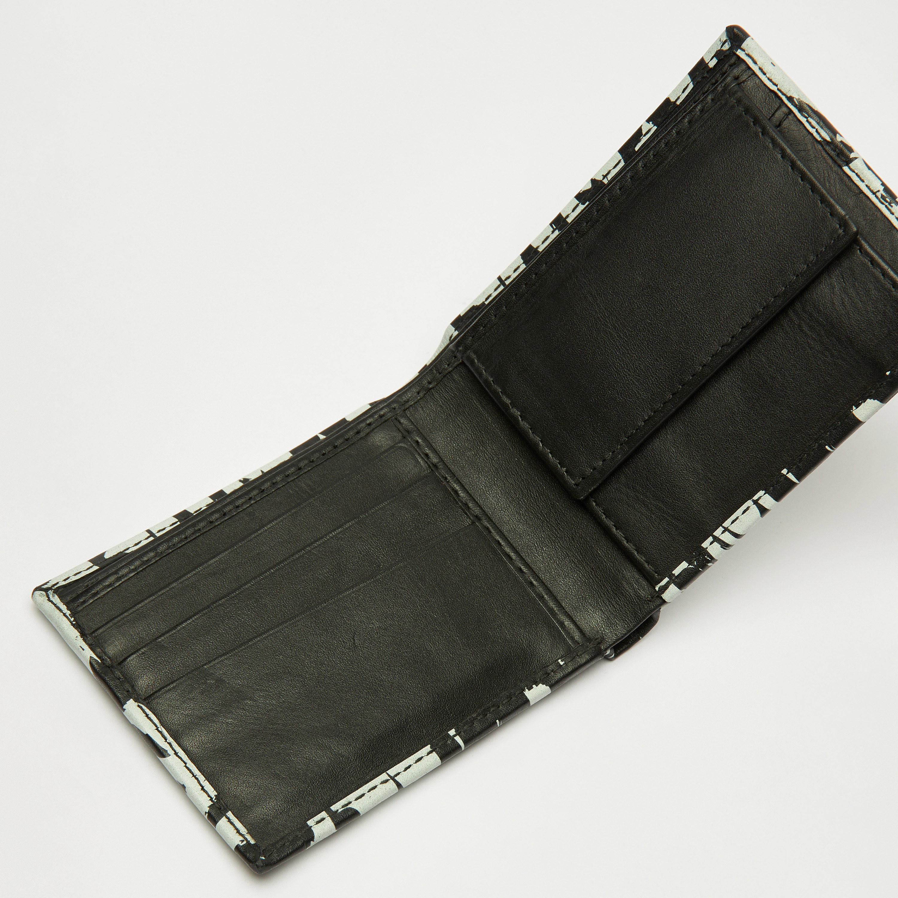 Typographic Print Leather Bi-Fold Wallet-men-beltsandwallets-wallets-image-4