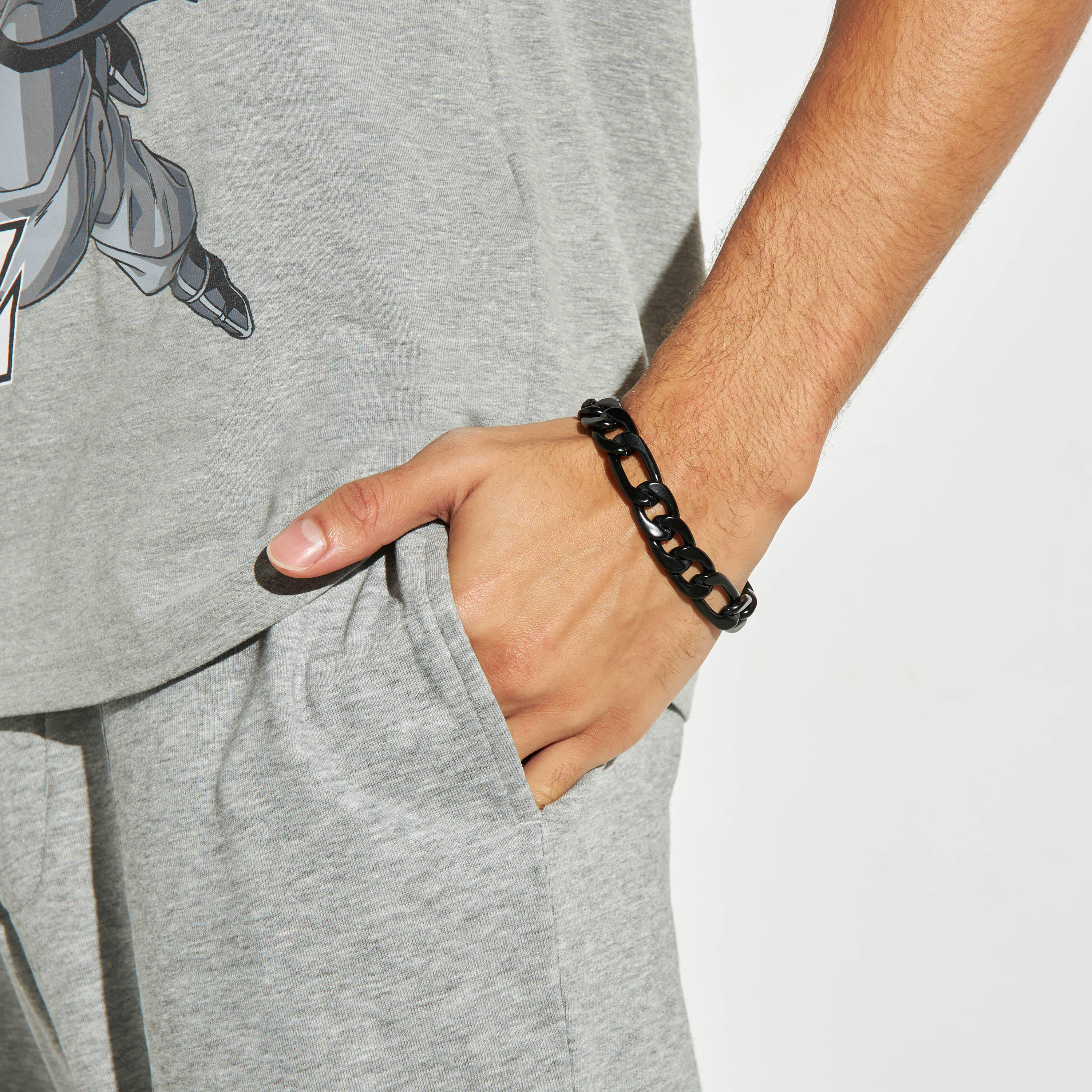 سوار بسلسلة مكتنزة ومشبك إغلاق-men-watchesandjewellery-bracelets-image-2