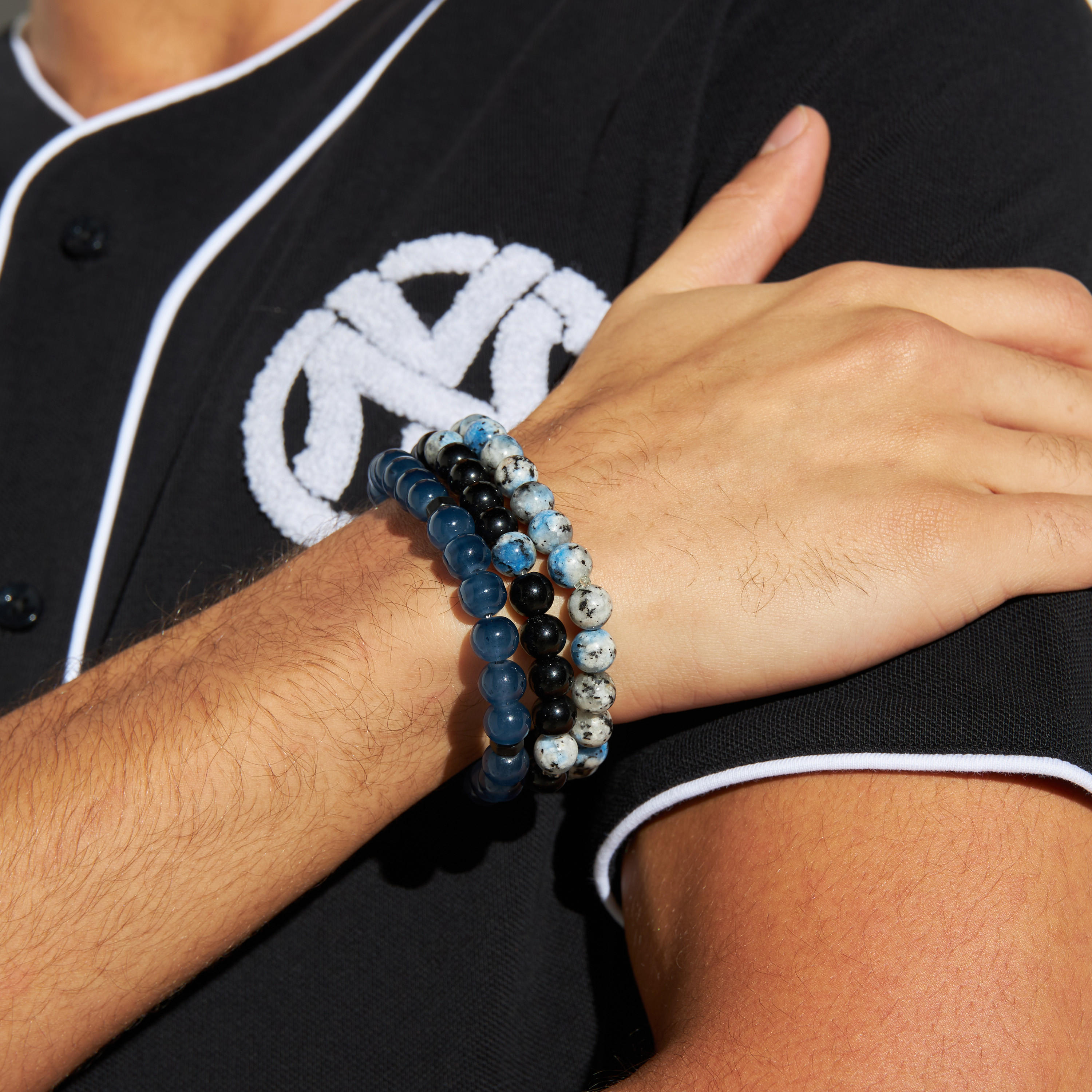 Set of 3 - Beaded Bracelet-men-watchesandjewellery-bracelets-image-2