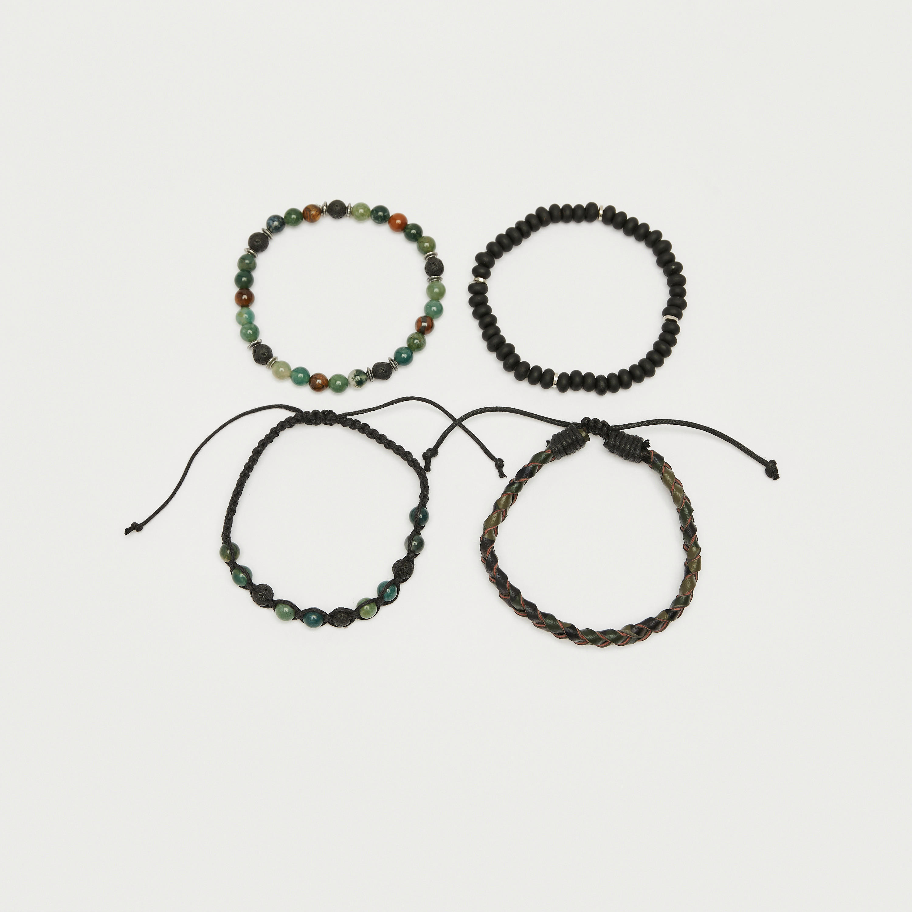 Set of 4 - Assorted Beads Bracelet-men-watchesandjewellery-bracelets-image-1