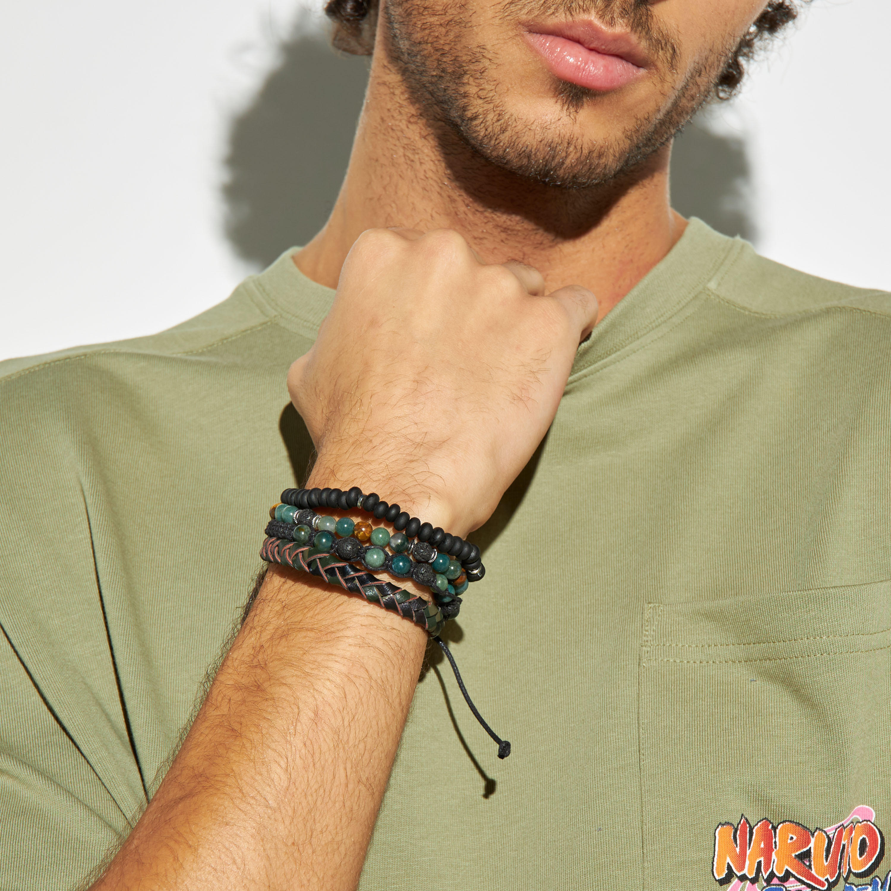 Set of 4 - Assorted Beads Bracelet-men-watchesandjewellery-bracelets-image-2